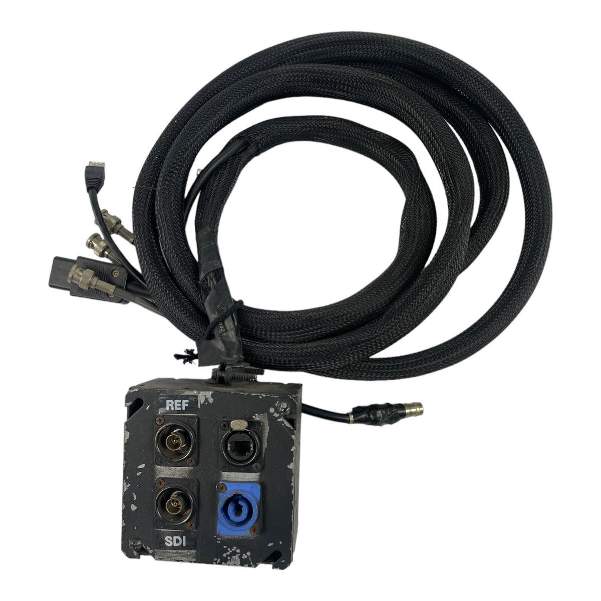 Breakout box Audio Snake 4 inputs Neutrik powerCON 20A EtherCon RJ45 BNC #A
