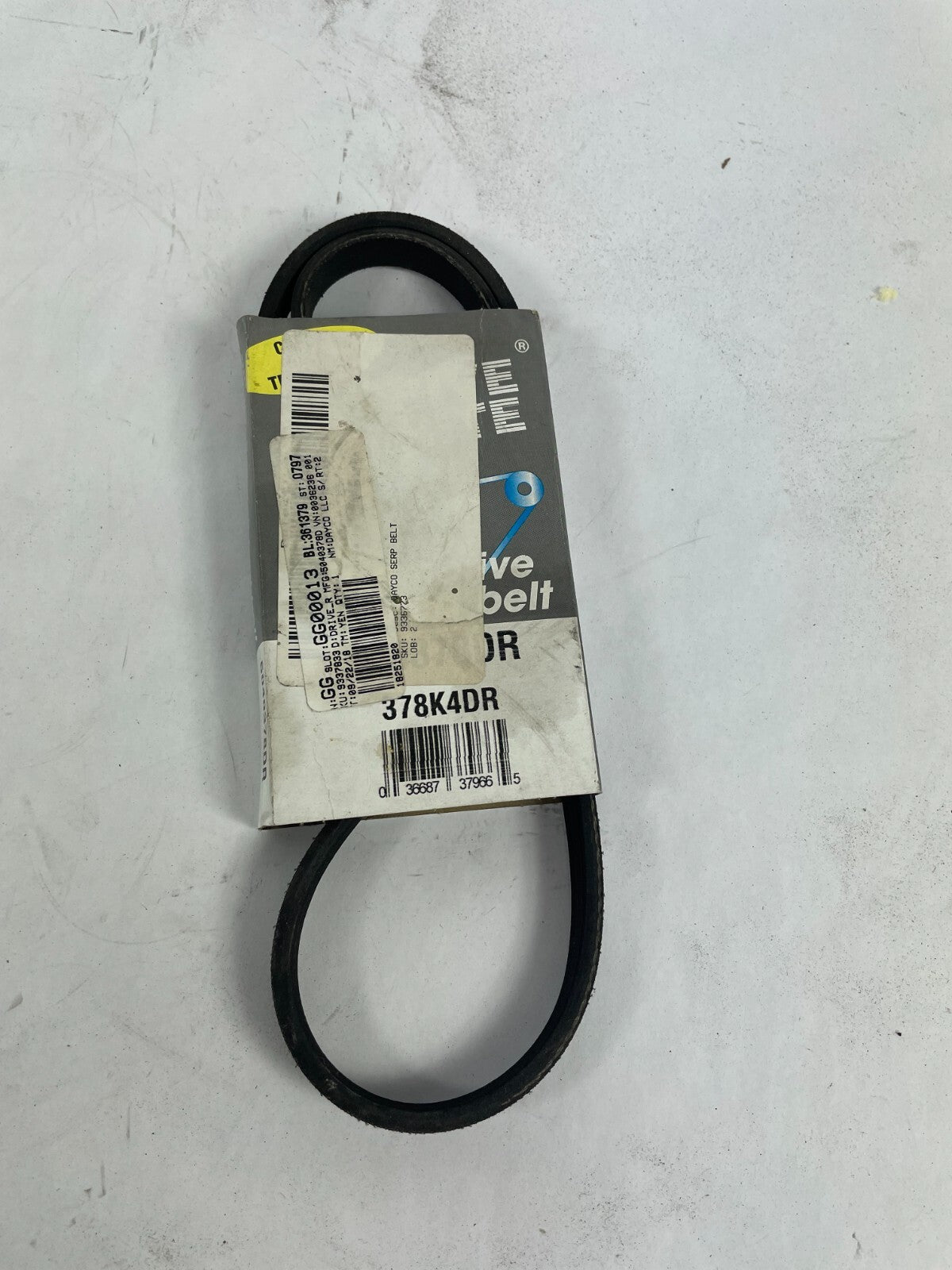 OEM Dayco Drive Rite 5040378D 378K4DR Premium Utility V-belt