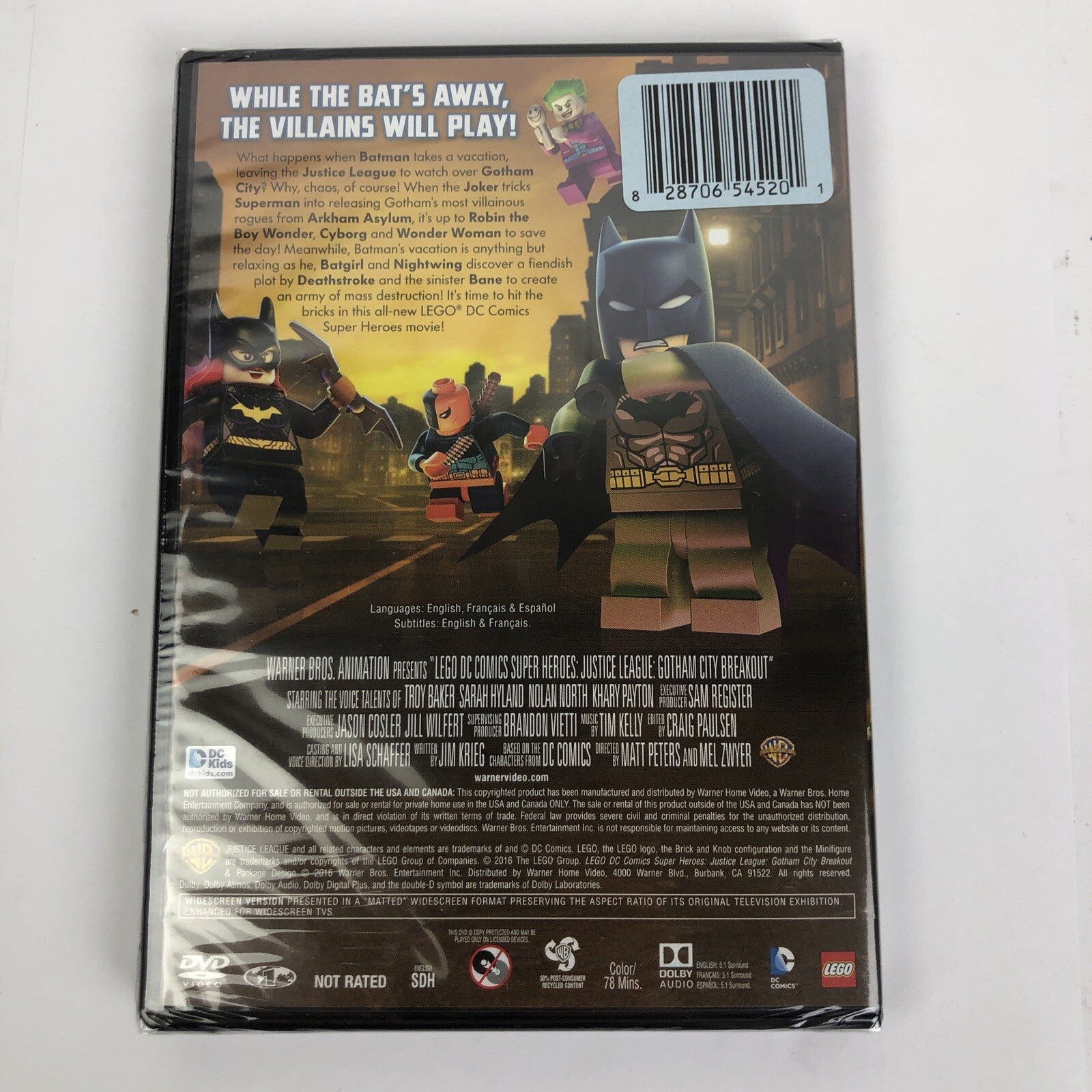 LEGO DC Comics Super Heroes: Justice League - Gotham City Breakout ( DVD Video )