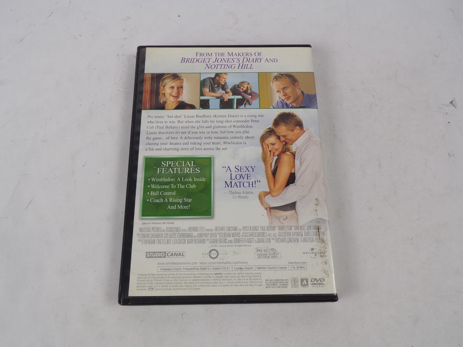 Wimbledon Kirsten Dunst Paul Bettany One Of The Years Best Romantic DVD Movies