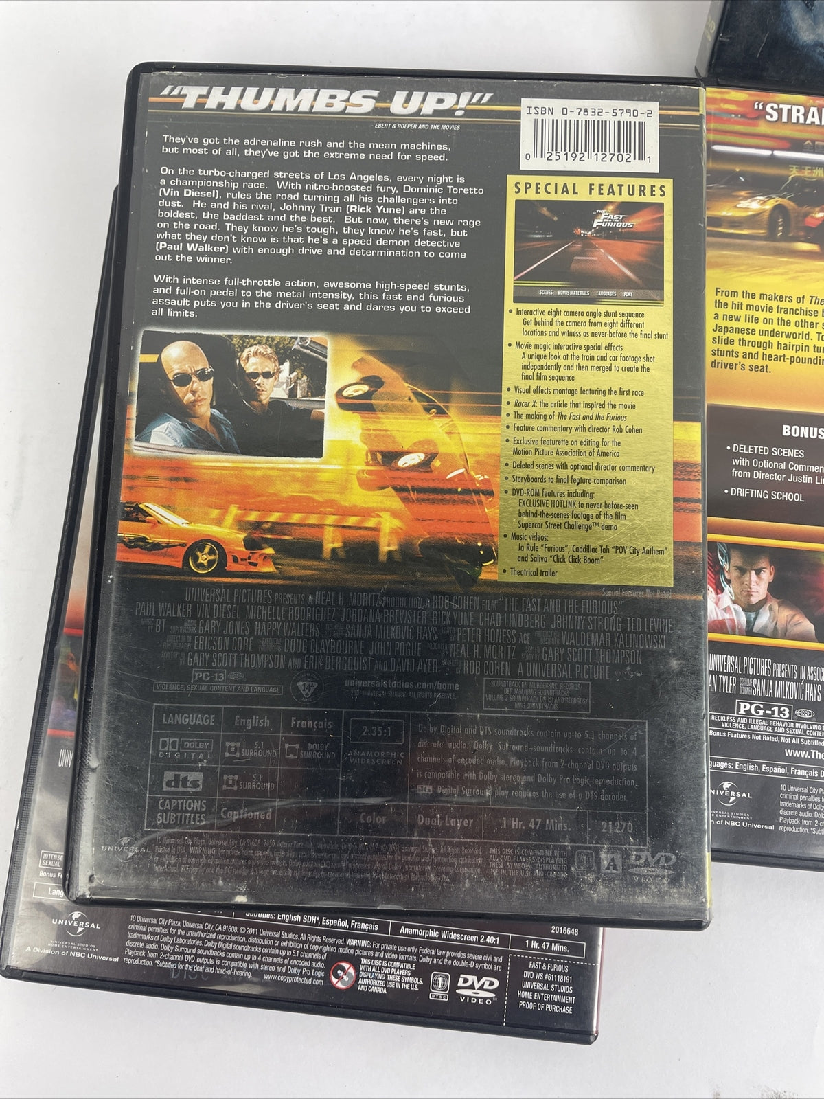 The Fast and The Furious Fast & Furious 4 DVD Lot Tokyo Drift 2 Fast 2 Furious