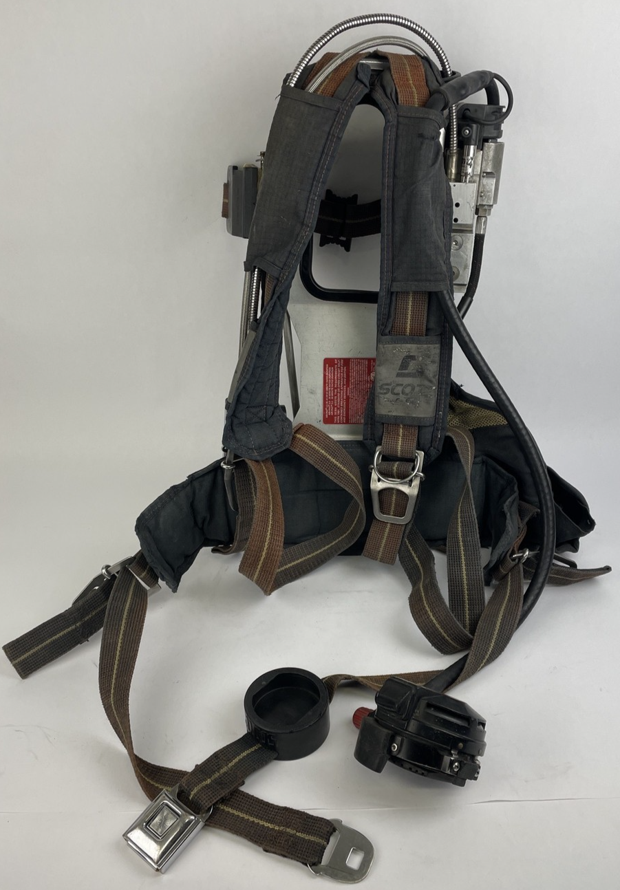 SCOTT SAFETY 4.5 4500 SCBA Air Pack Harness EZ-Flow Air Pak Plus w Sensor LOOK