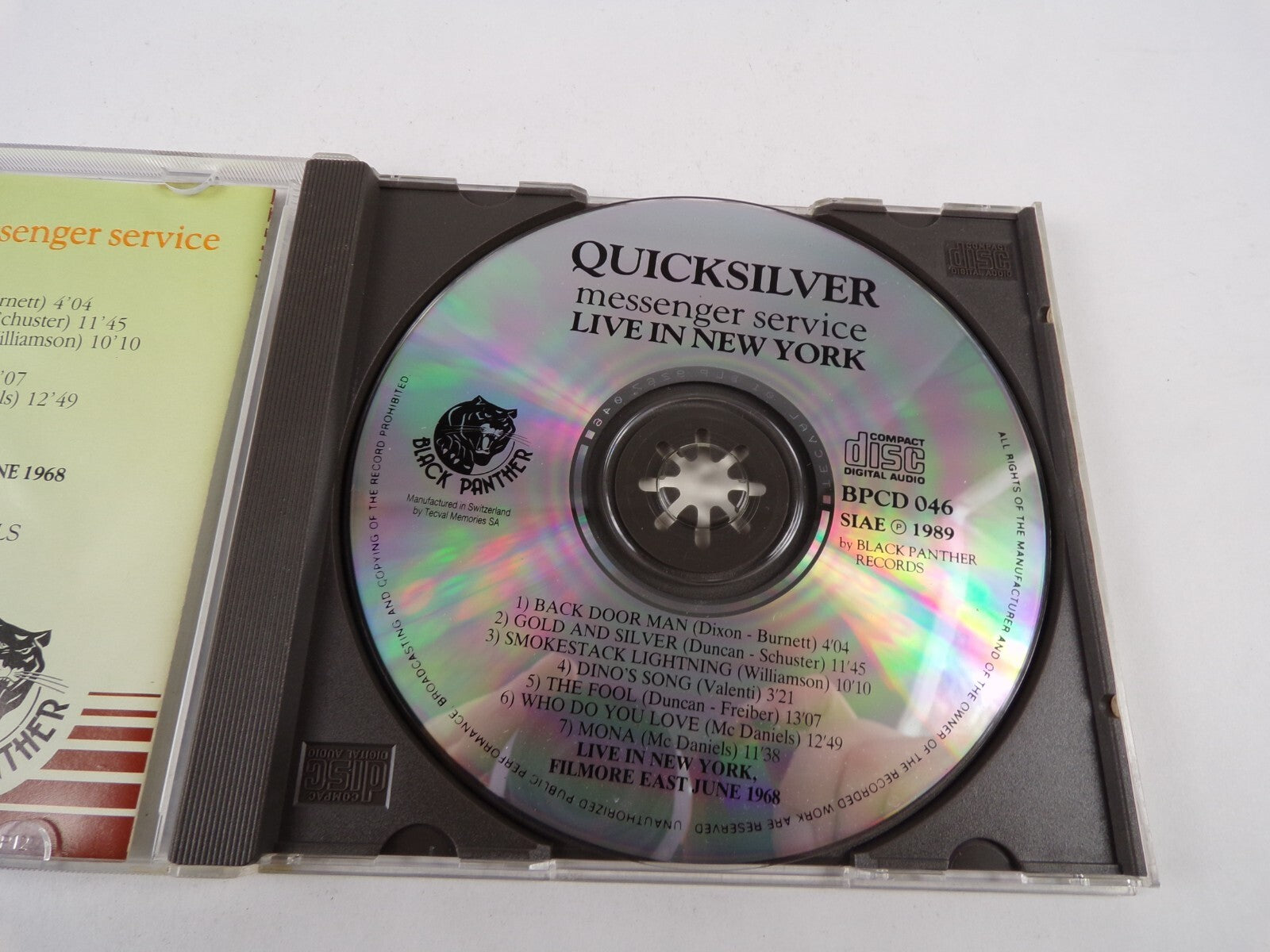 Quicksilver Live In New Your Gold And Silver Duncan Schuster Mona CD#21