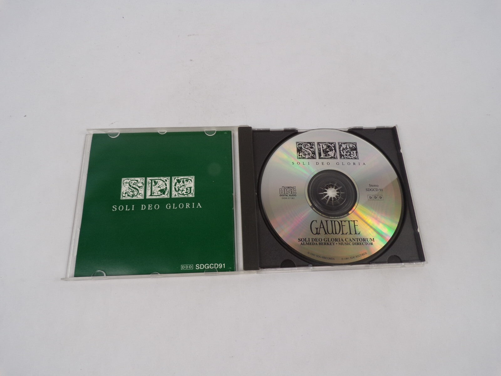The Natural State Of Man Is Gaudete Soli Deo Gloria Cantorum Almeda Berkey CD#70