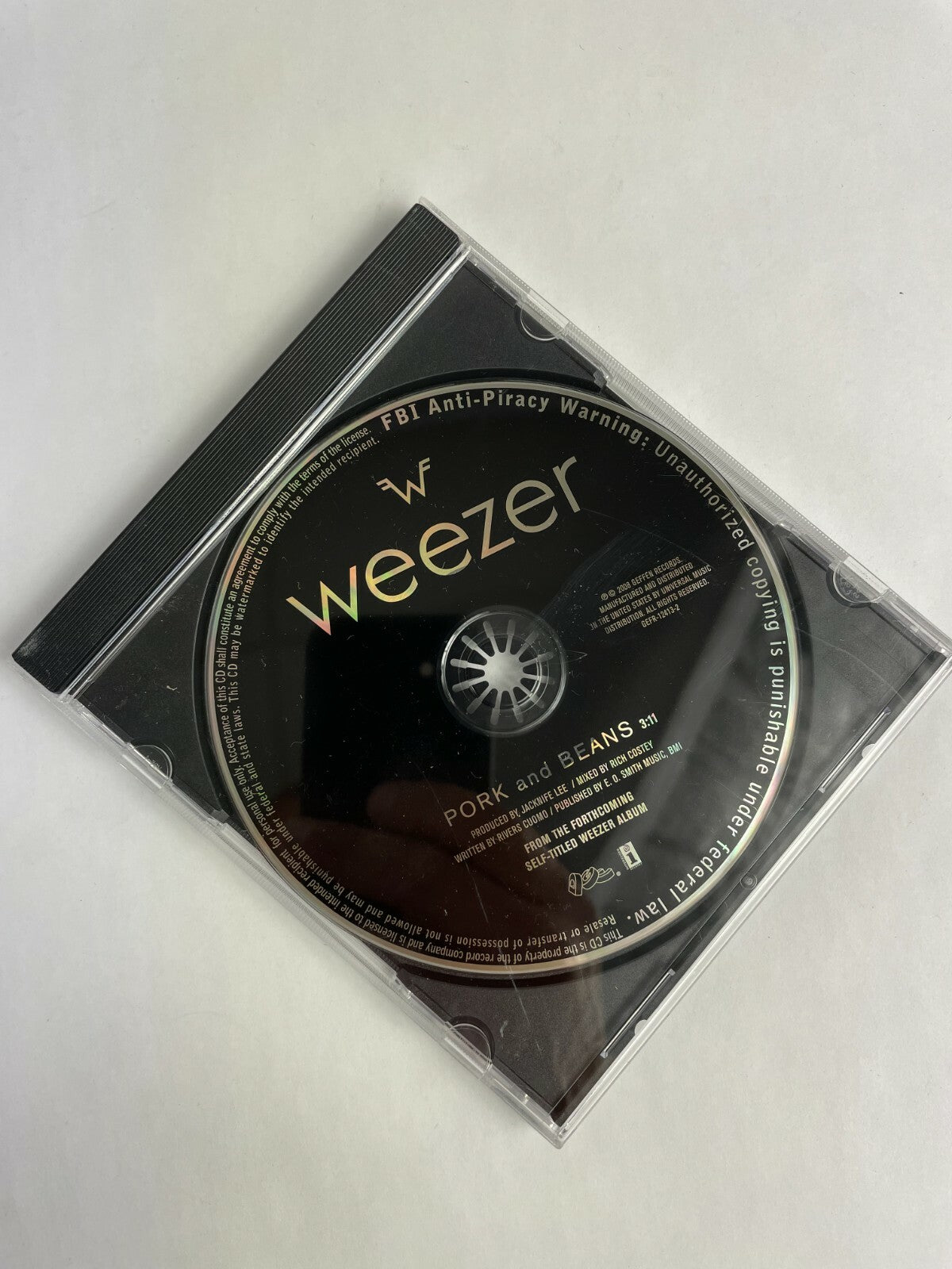 Weezer Pork and Beans Jacknife Lee Rich Costey Disc Q12