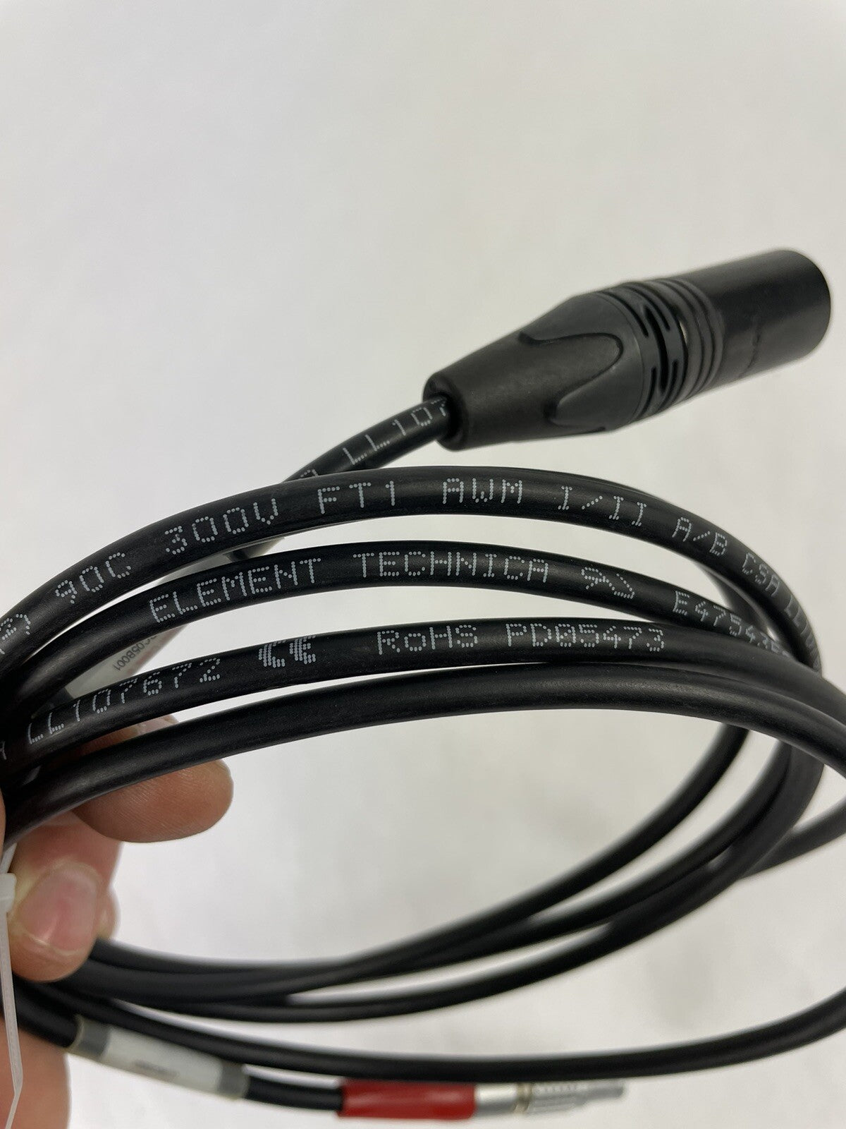 Element Technica 4-Pin XLR Male to 2-Pin Bolt Power Cable - 96" 8 ft Long