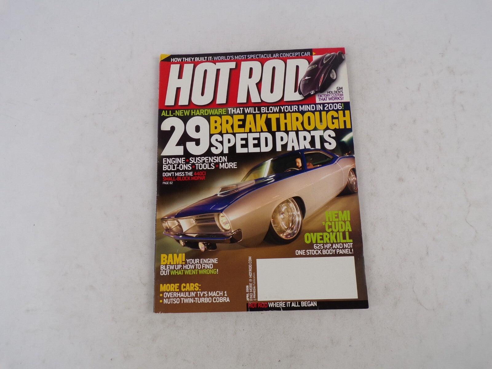 April 2006 Hot Rod 29 Breakthrough Speed Parts Engine Suspension Bolt-Ons Tools