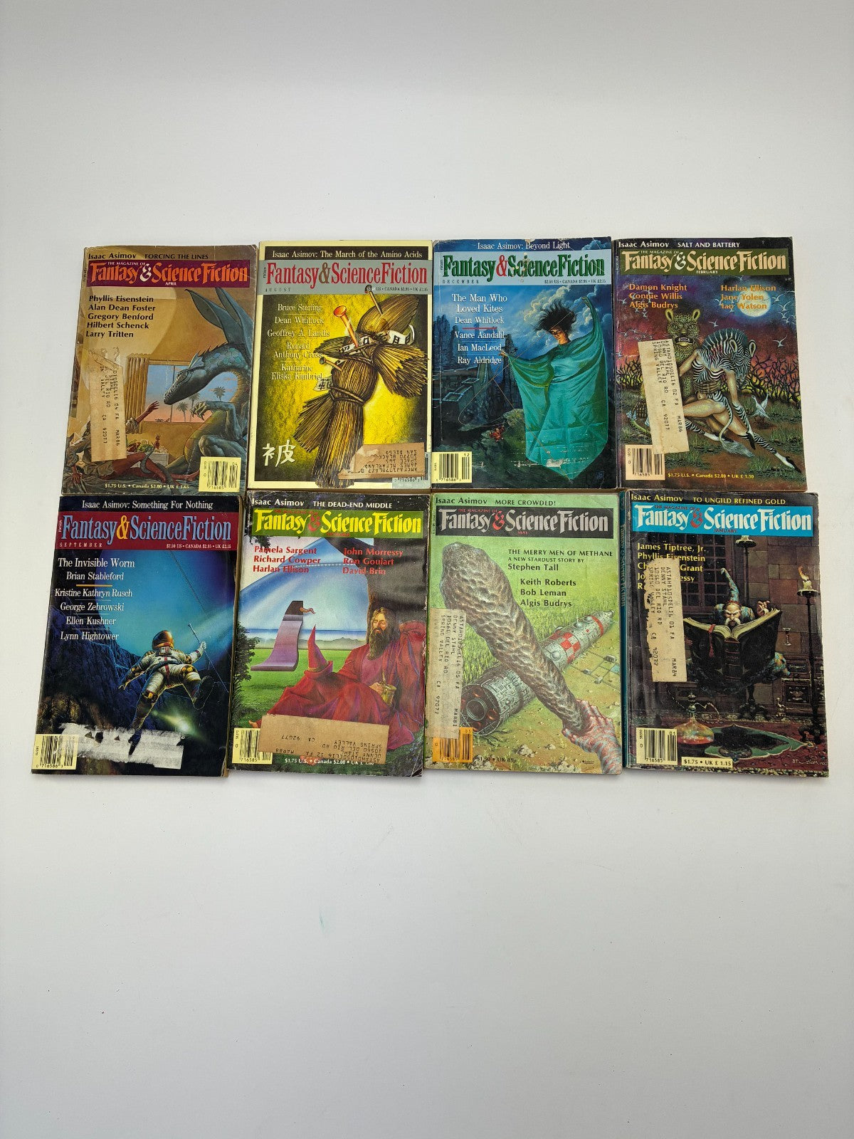 Lot of 23 The Magazine of Fantasy & Science Fiction Isaac Asimov Vintage Issues