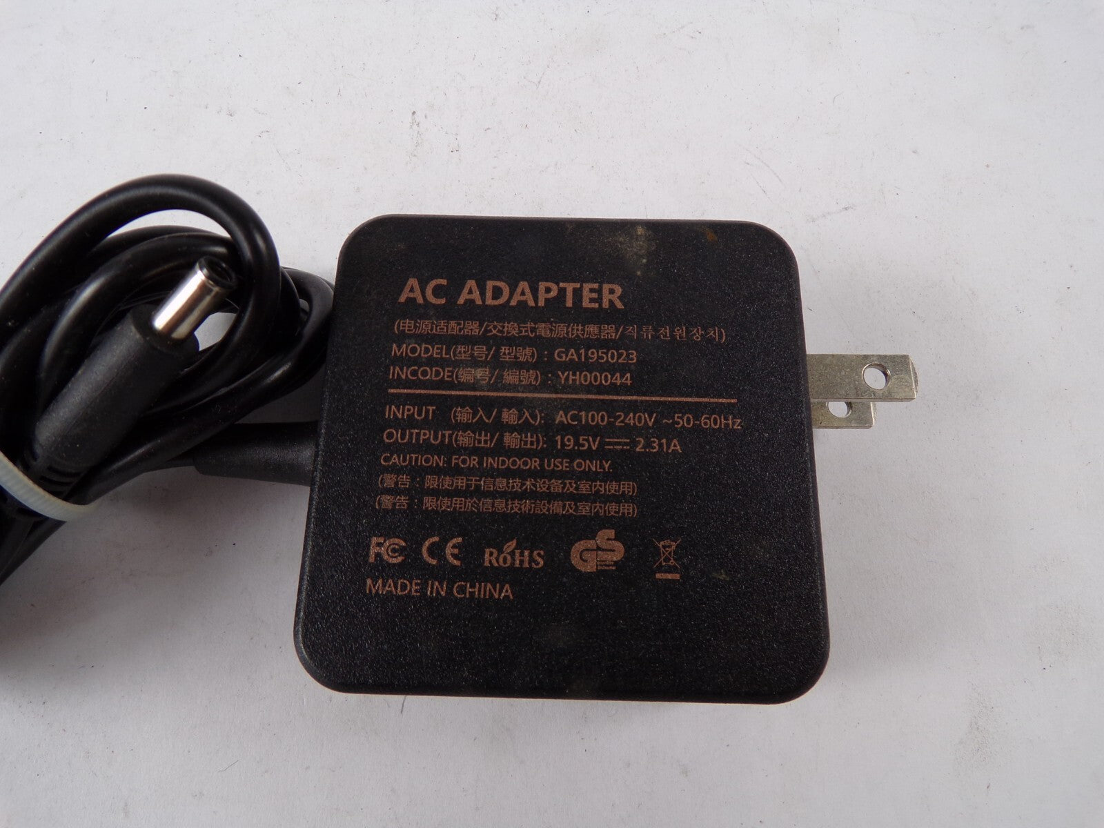 Genuine AC Adapter GA195023 Output 19.5 V 2.31 A Power Supply Adapter A85