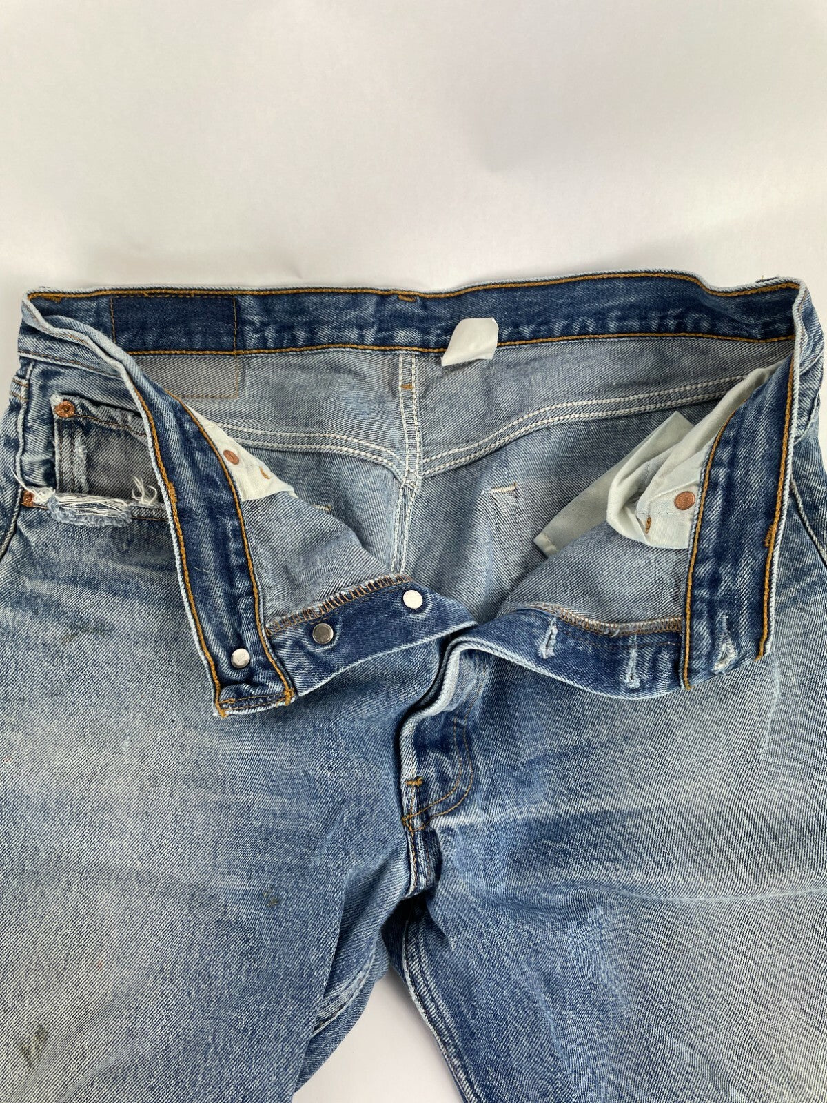 Levi's Men's Blue 501 Regular Fit Straight Leg Jeans Size W 36 L 33