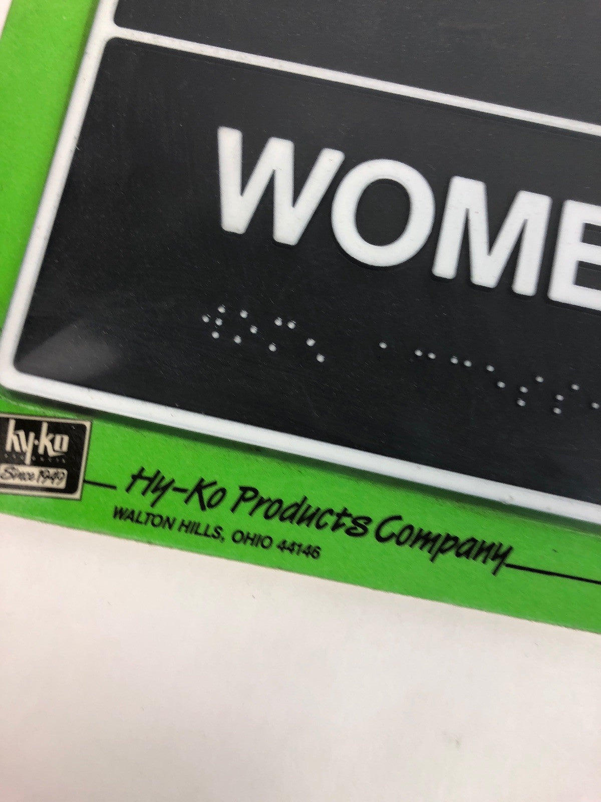 FSTSHP NEW HY-KO PRODUCTS -DB-2 - RESTROOM SIGN - WOMEN & WHEELCHAIR ( 1 PK )