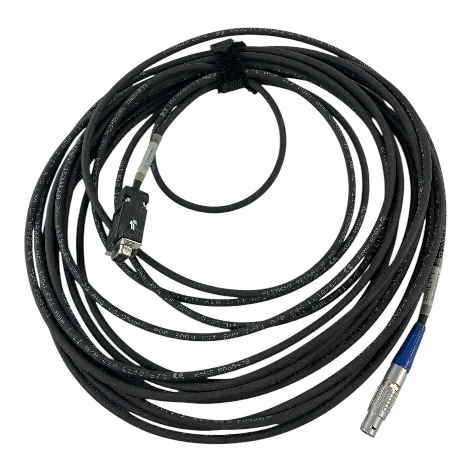Elements' Technica 3ality Command Cable 30’ ft 232 10-pin to DB-9