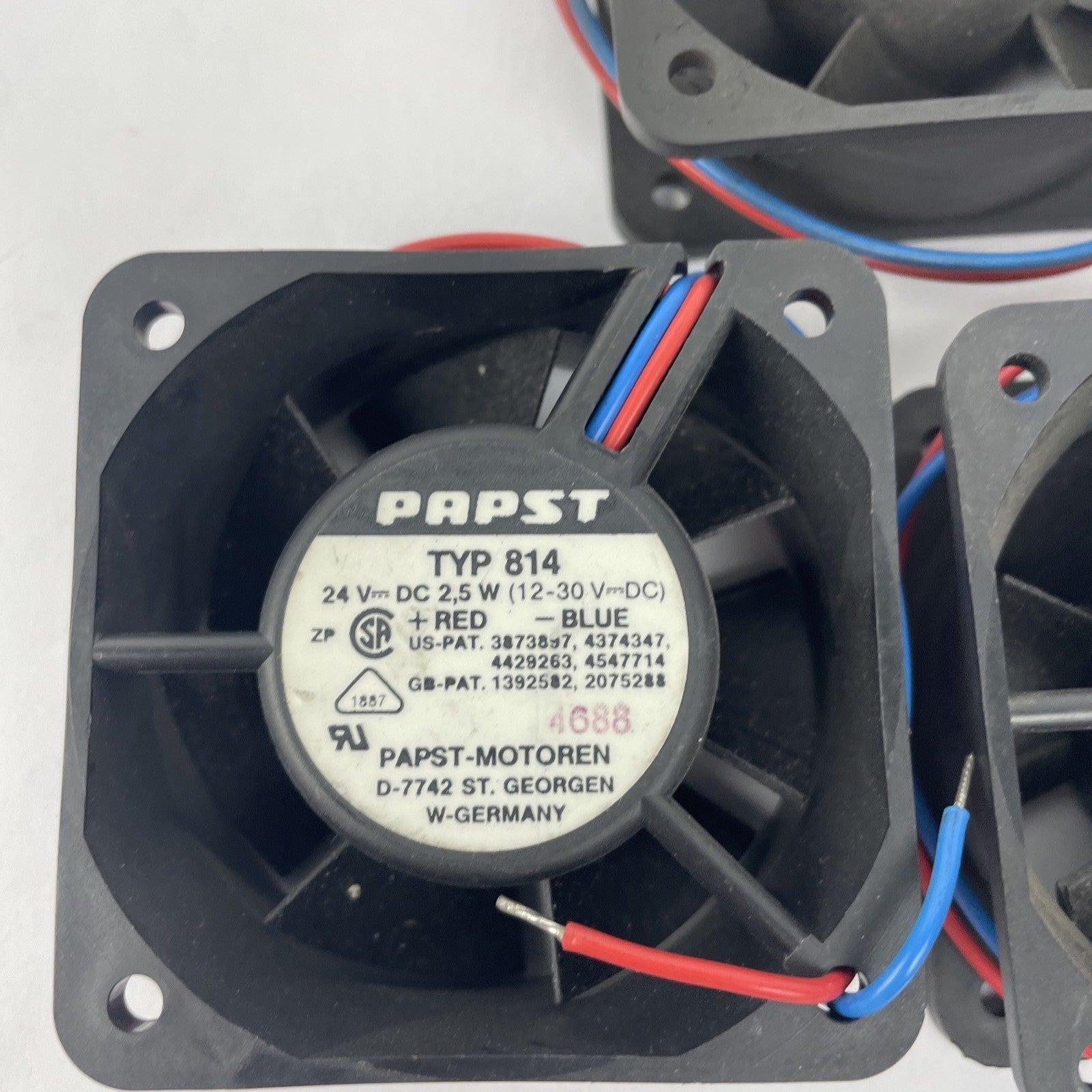 3 x NEW 60 mm² FANs ● Ball Bearing Quiet ● Runs on 12 to 30 VDC ** USA SELLER **