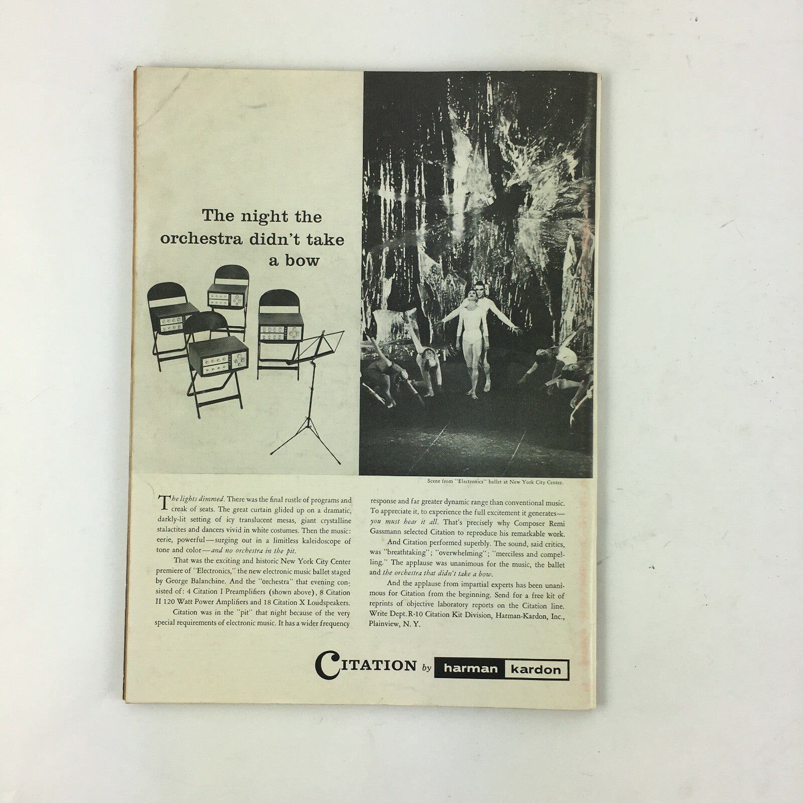October 1961 Theatre Arts Magazine The New Season Agnes De Mille Theatre Iceland