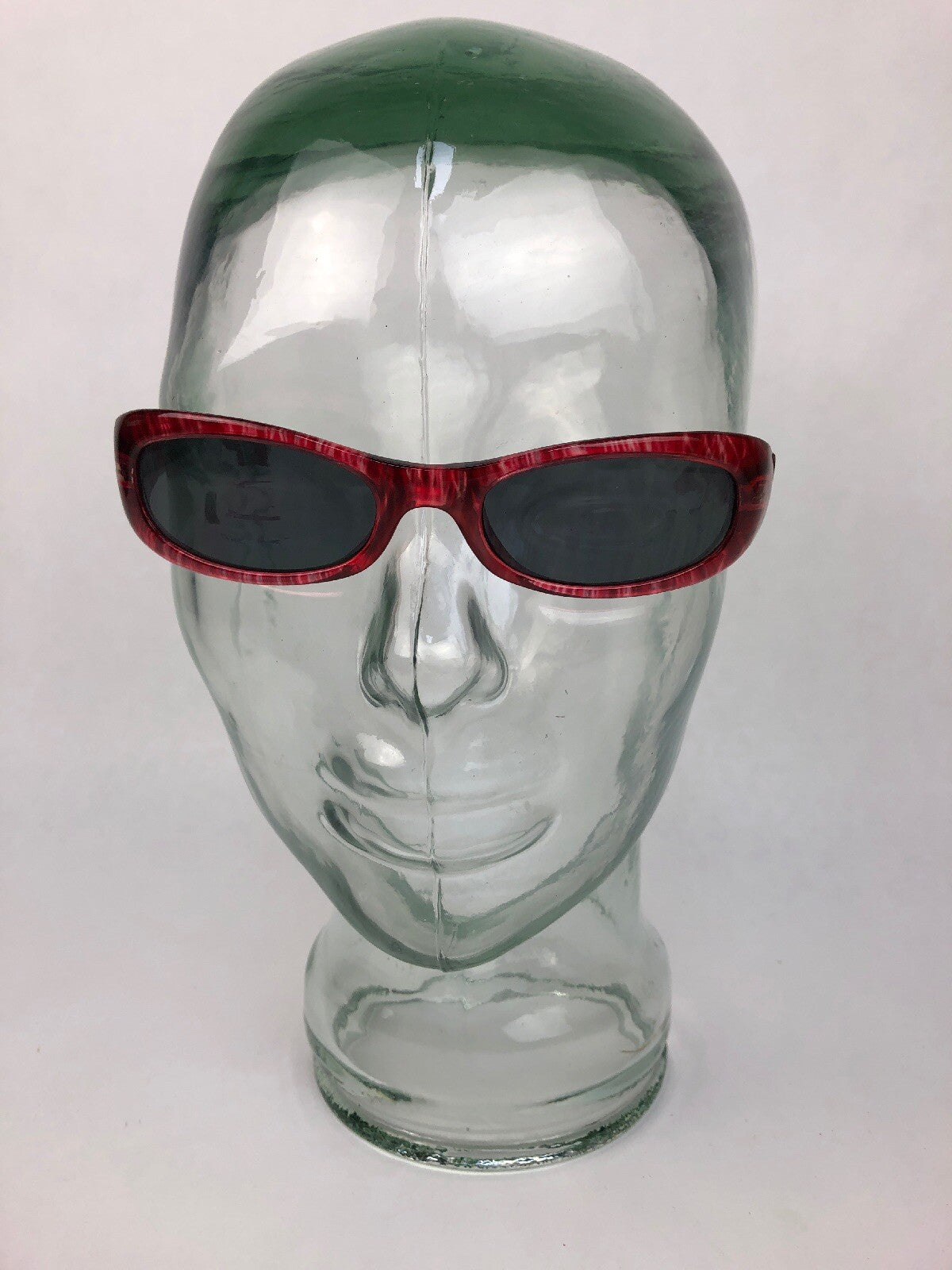 Rare DEVINE Eyewear Collection Red Silver Vintage Style Frames Sunglasses - DSO