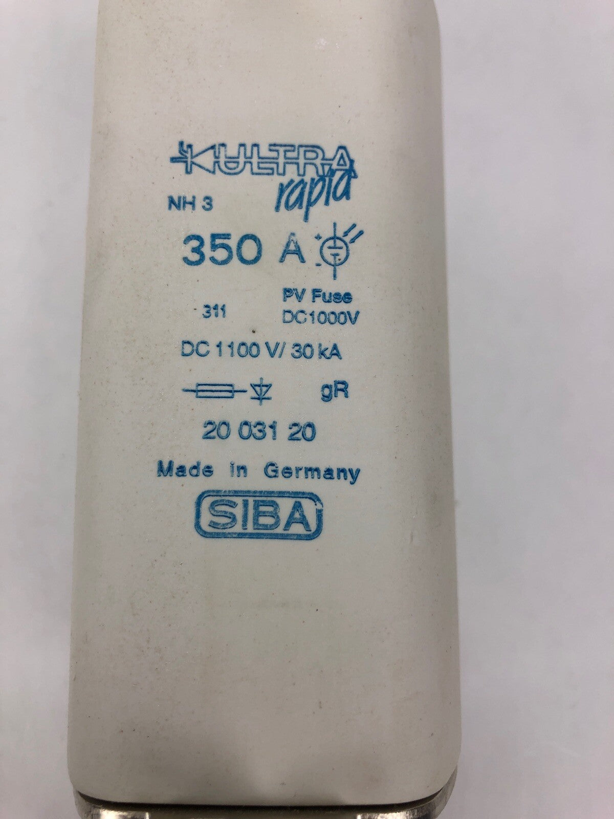 SIBA 350A gR DC 1000V 2003120 . 350 NH3 20 031 20 Fuse Link - Germany * FSTSHP
