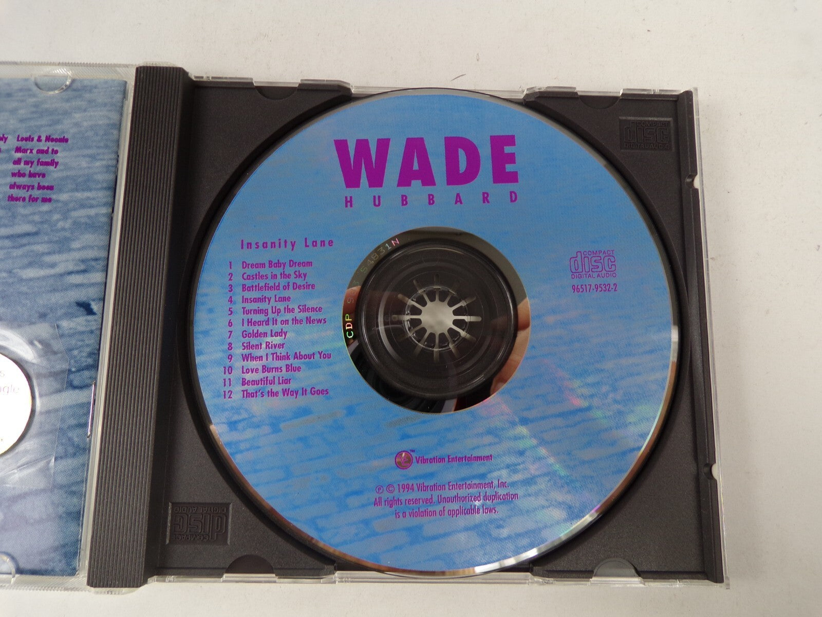 Wade Hubbard Insanity Lane Golden Lady Silent River Beautiful Liar CD#45