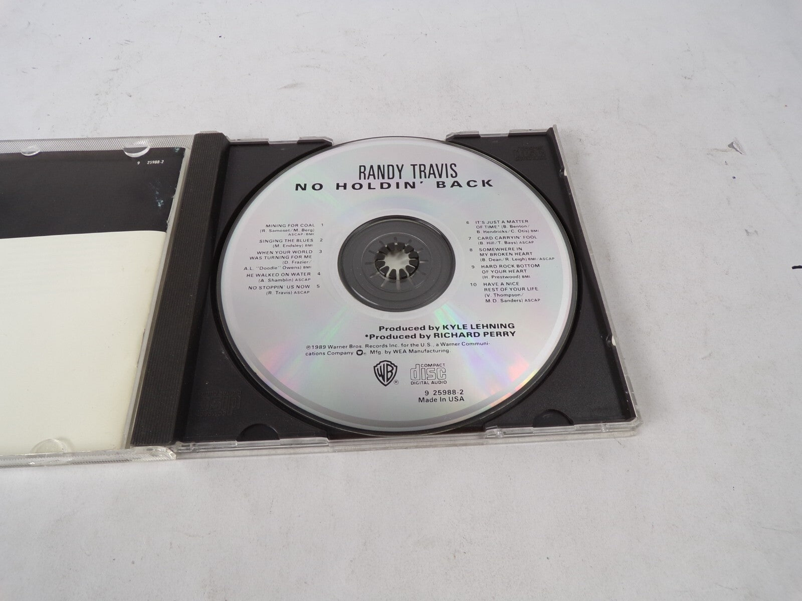 No Holding Back Randy Travis Mining For Coal Singing The Blues When Your CD#62