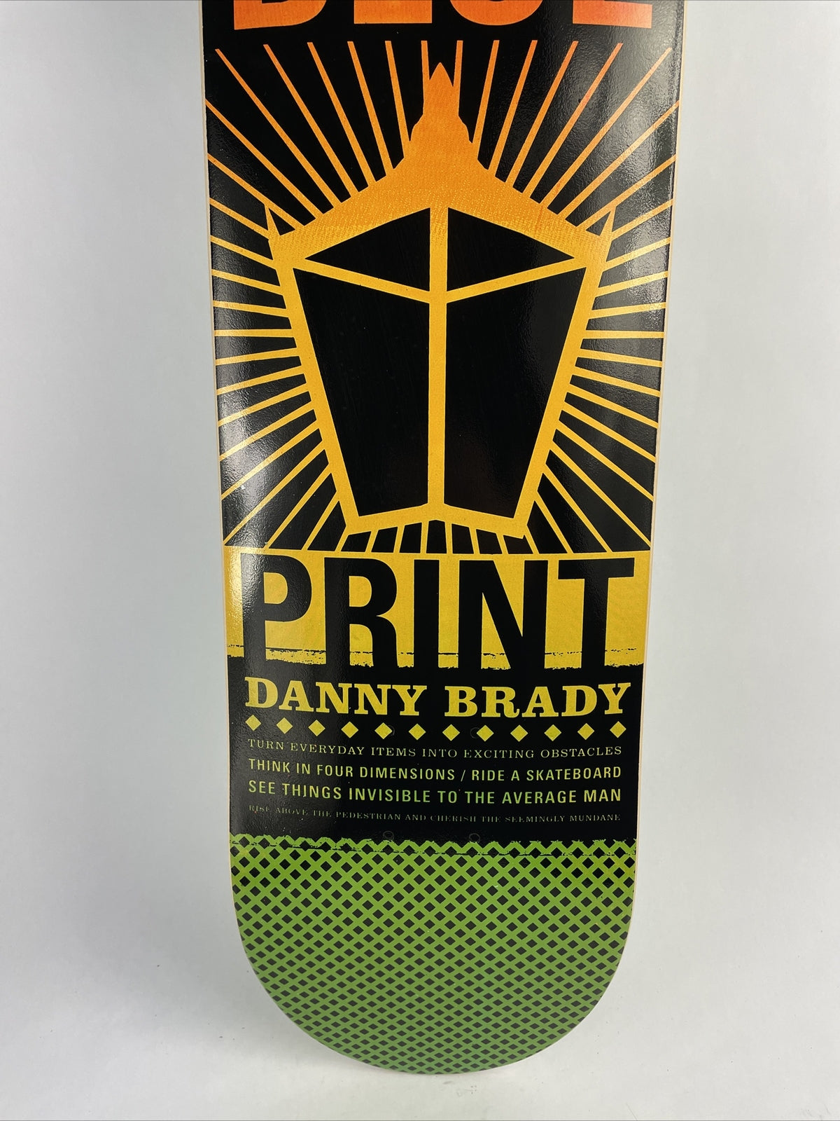 Blueprint Paul Shier Pachinko rare 8.25-inch hard rock maple skateboard deck.