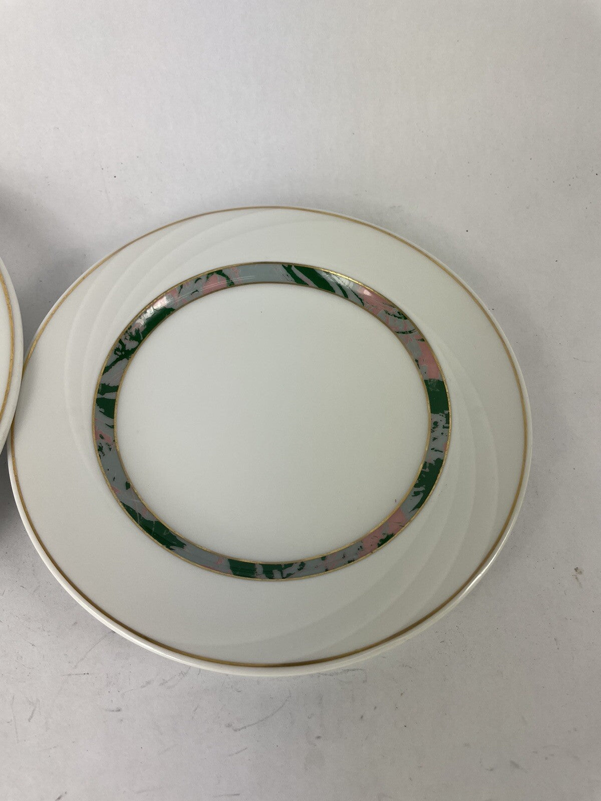 Lot of 2: Vintage Schonwald Germany White Serving Plates 4291 9291