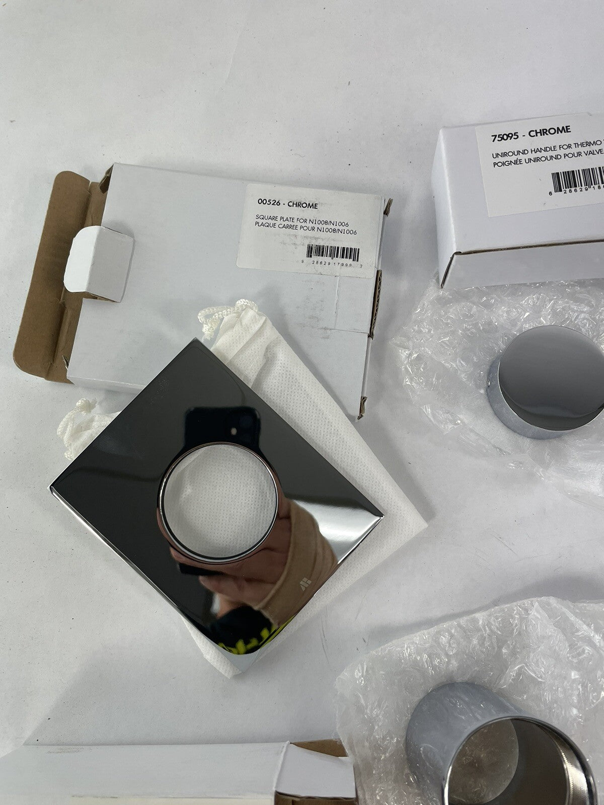 Aquabrass SR0895PC Trim Set Round Handle for 3/4" Shut-Off Valve N1008 N1030