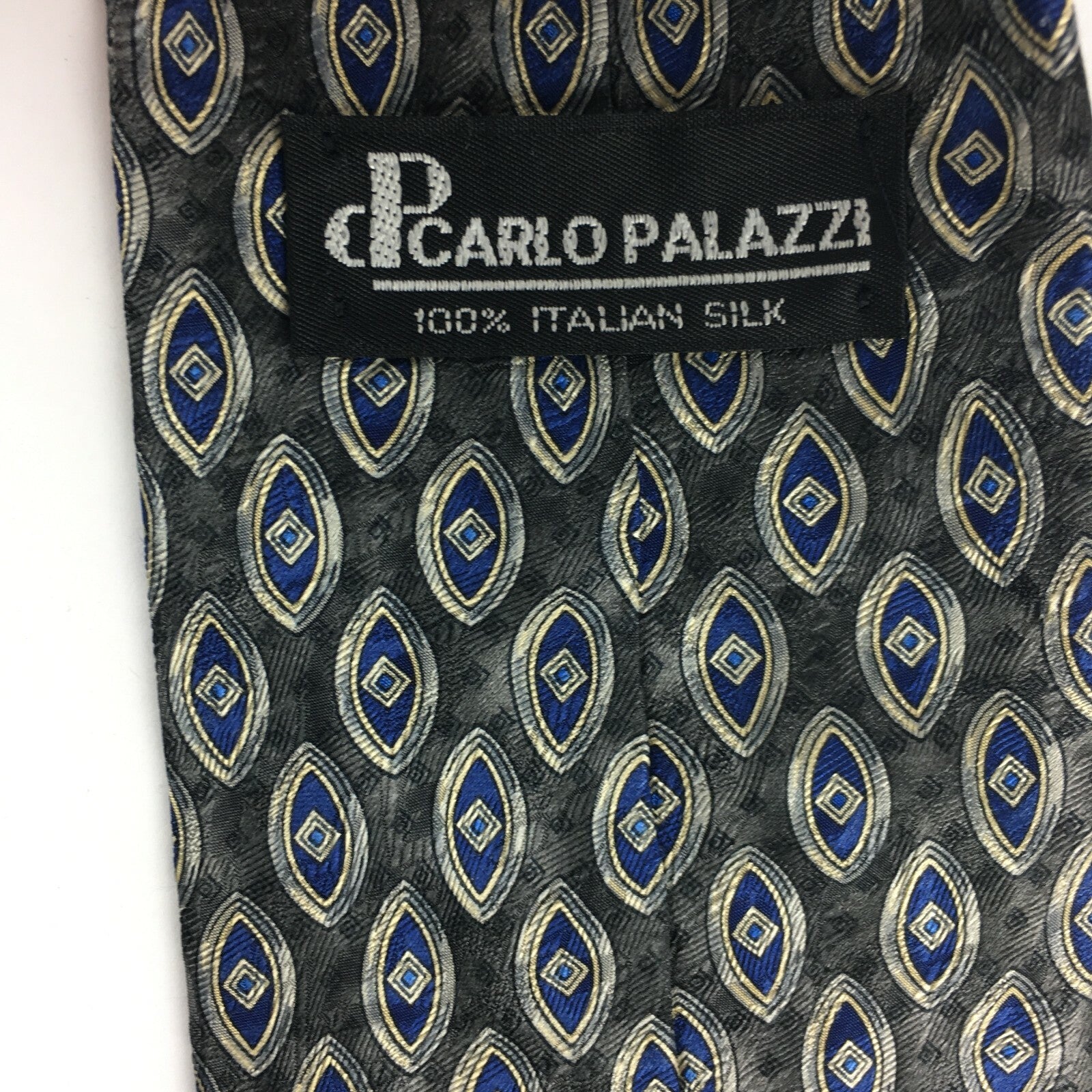 Genuine Carlo Palazzi 100%Silk Handmade Stylish Formal/Casual Tie Multi Coloured