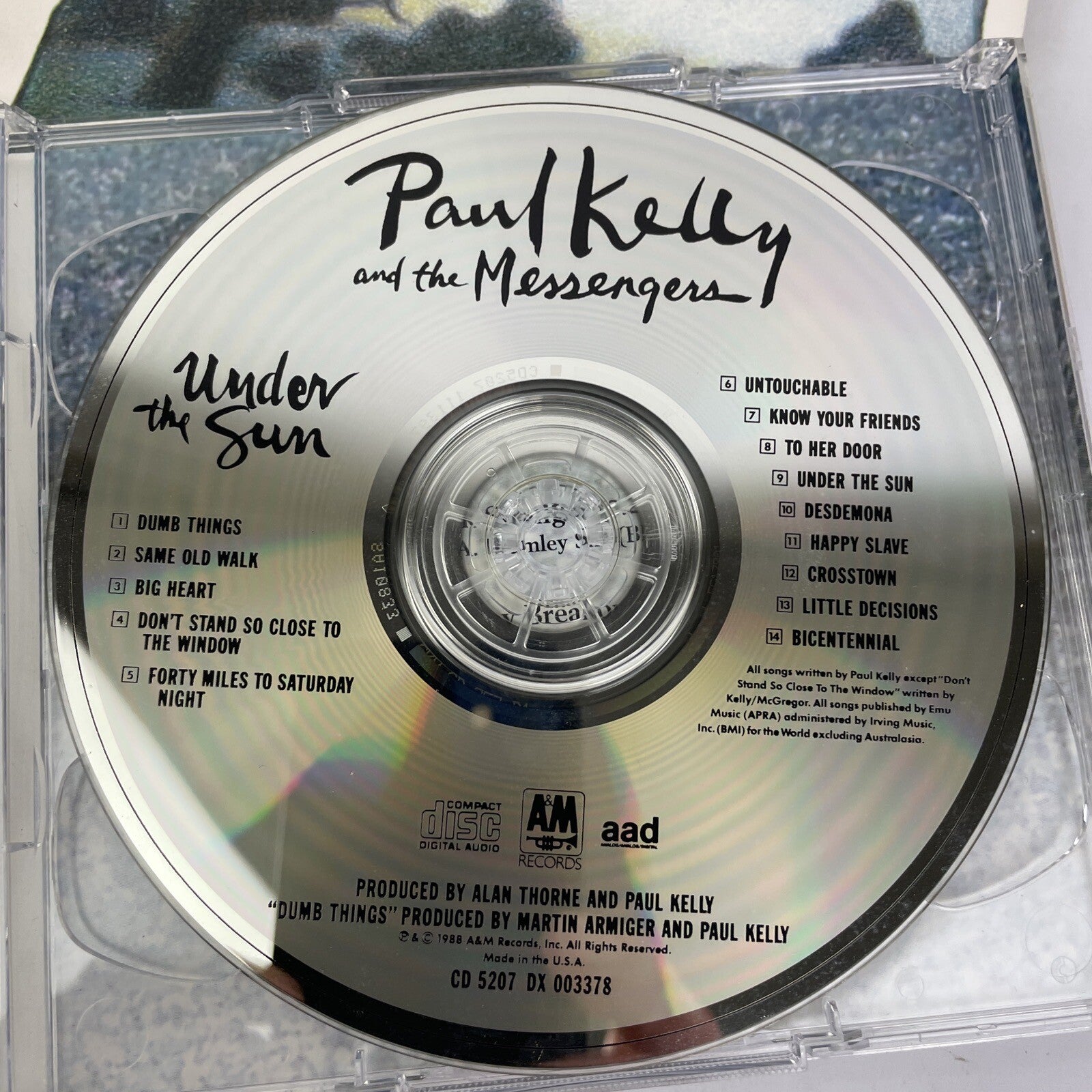 Paul Kelly & The Stormwater Boys Foggy Highway - Digital Audio CD w Sleeve -JK