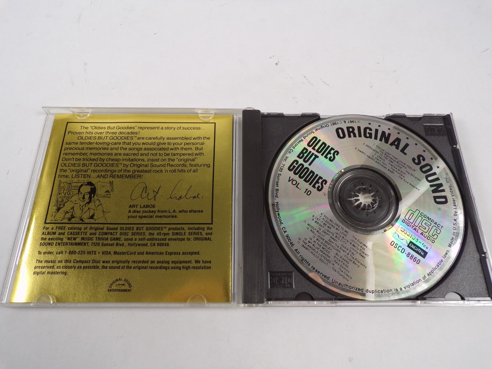 Oldies But Goodies Vol 10 Venus Only You Bo Diddley In The Mood WoolyBully CD#48