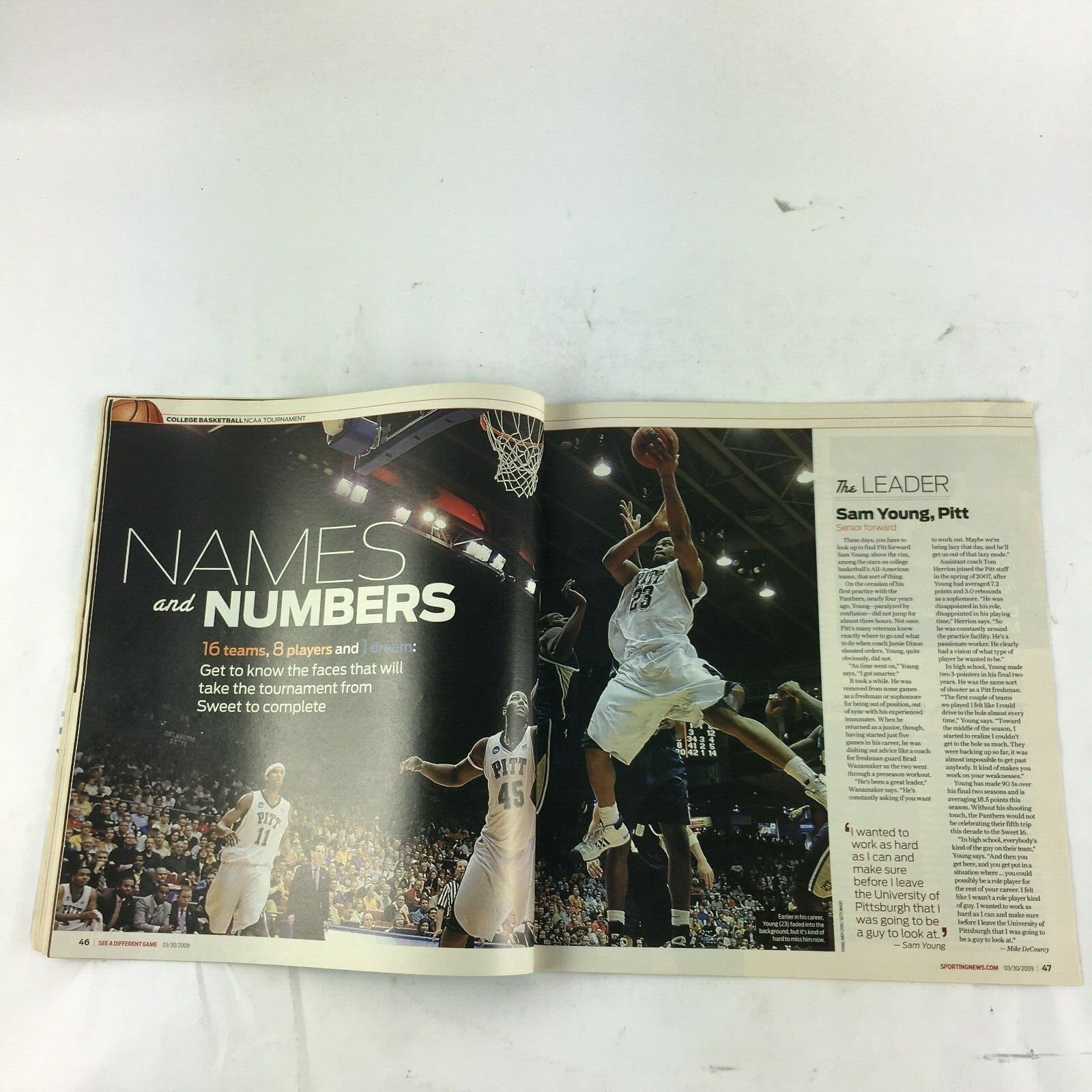 March 30 2009 Sporting News Magazine All Wright John Calipari Kevin Durant