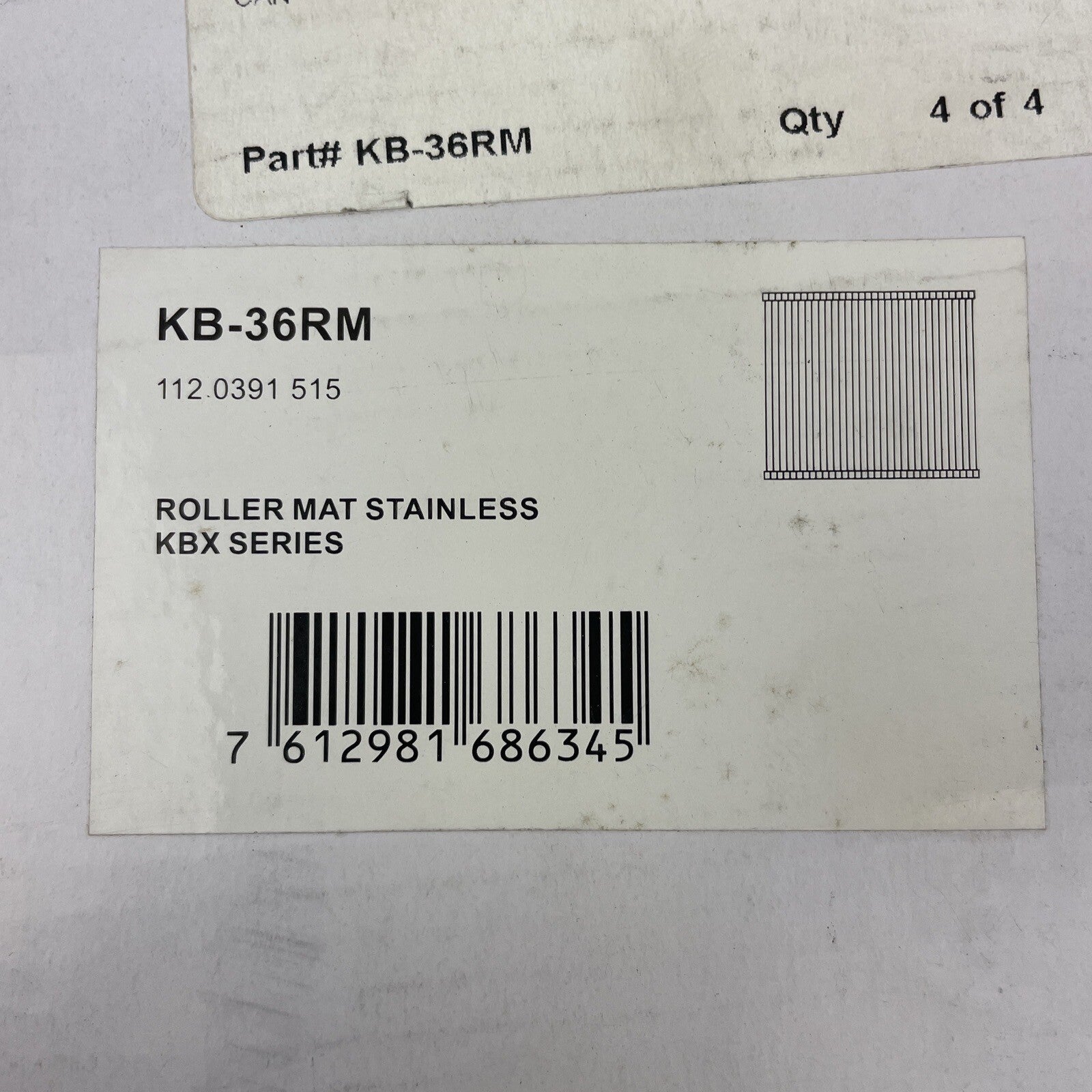 FRANKE "Make it Wonderful" KB-36RM ROLLER MAT STAINLESS STEEL 18 7/16" x 16 1/2"