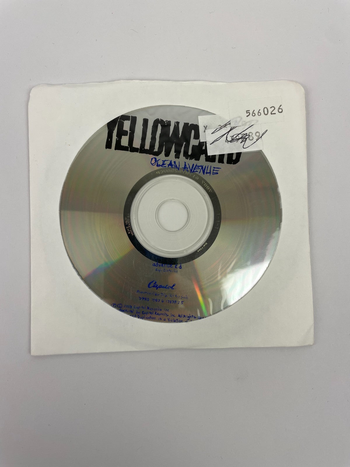 Yellowcard Ocean Avenue Digital Audio CD Capitol Records 2003