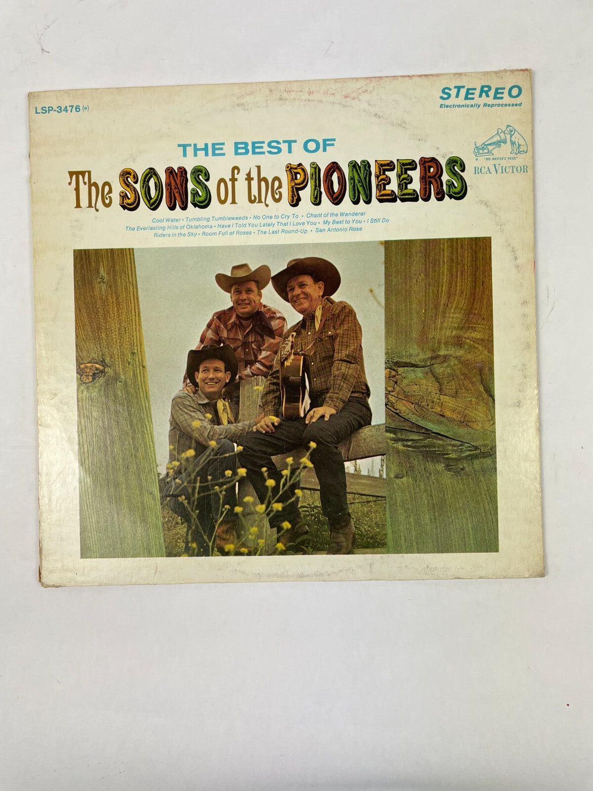 The Best Of The Sons of the Pioneers Cool Water Tumling Tumbleweeds Vinyl Record