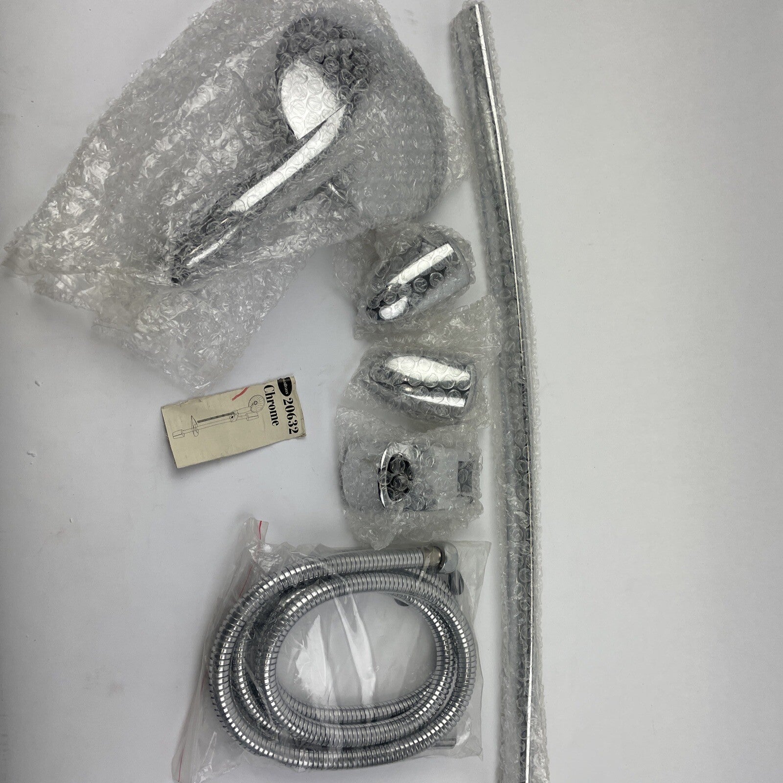 AQUABRASS 20632 Wall Mounted Hand Held 3 function Shower Head Polished Chrome