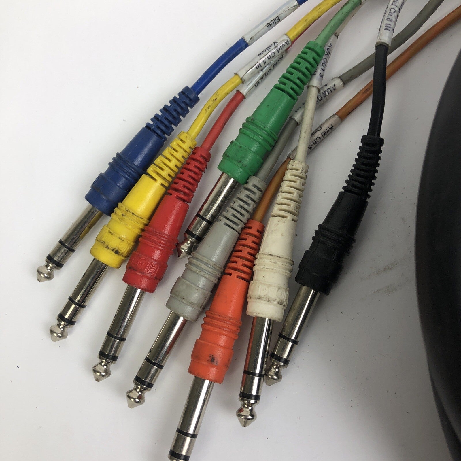 16' 8 x XLR 3 pin Male Jack to 8 x 1/4" 6.35mm Mono Male Plug Microphone Cable
