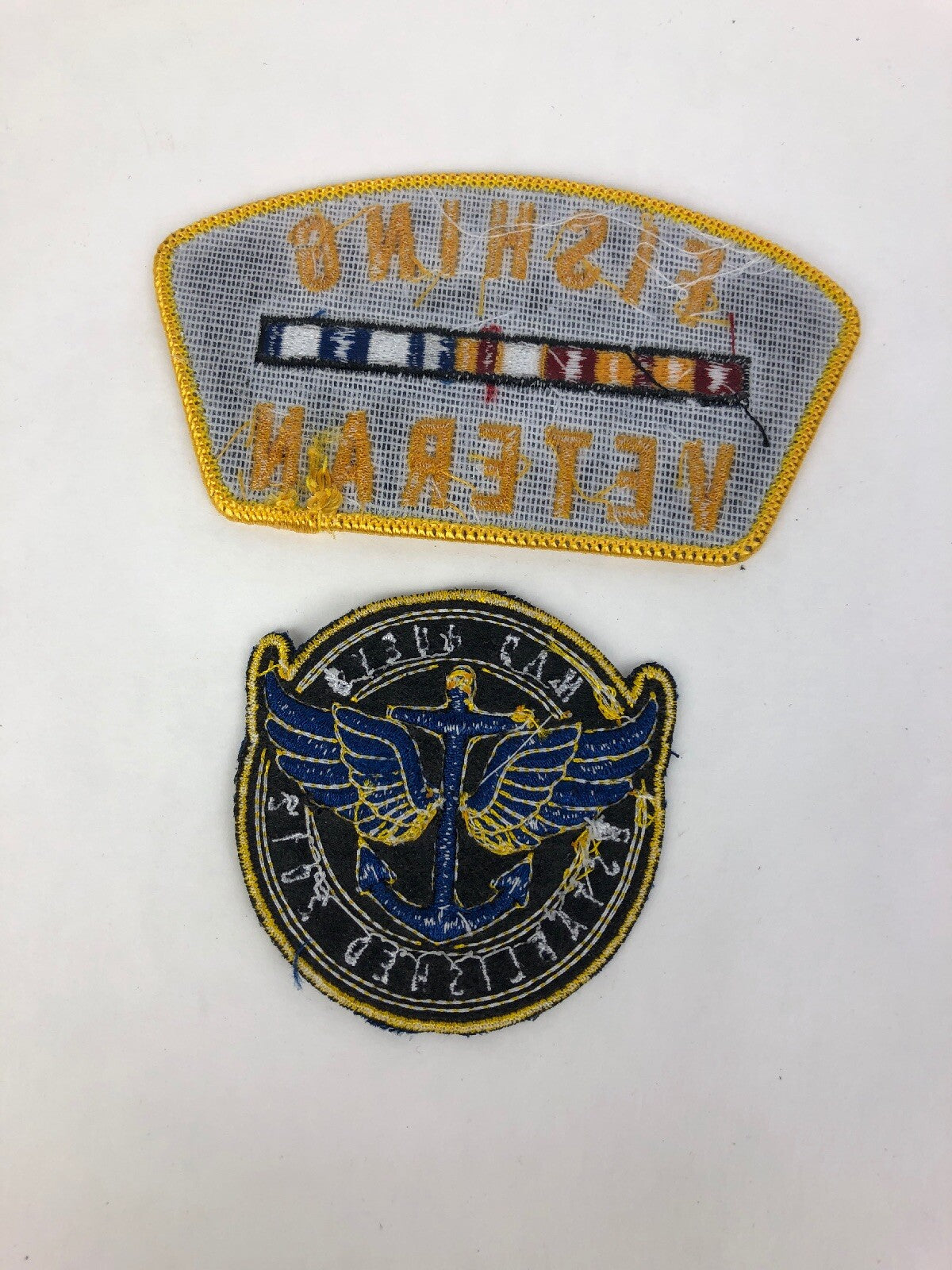 2 x Mad Hueys Australia Embroidered Patch (s) Fishing Veteran Established 2012