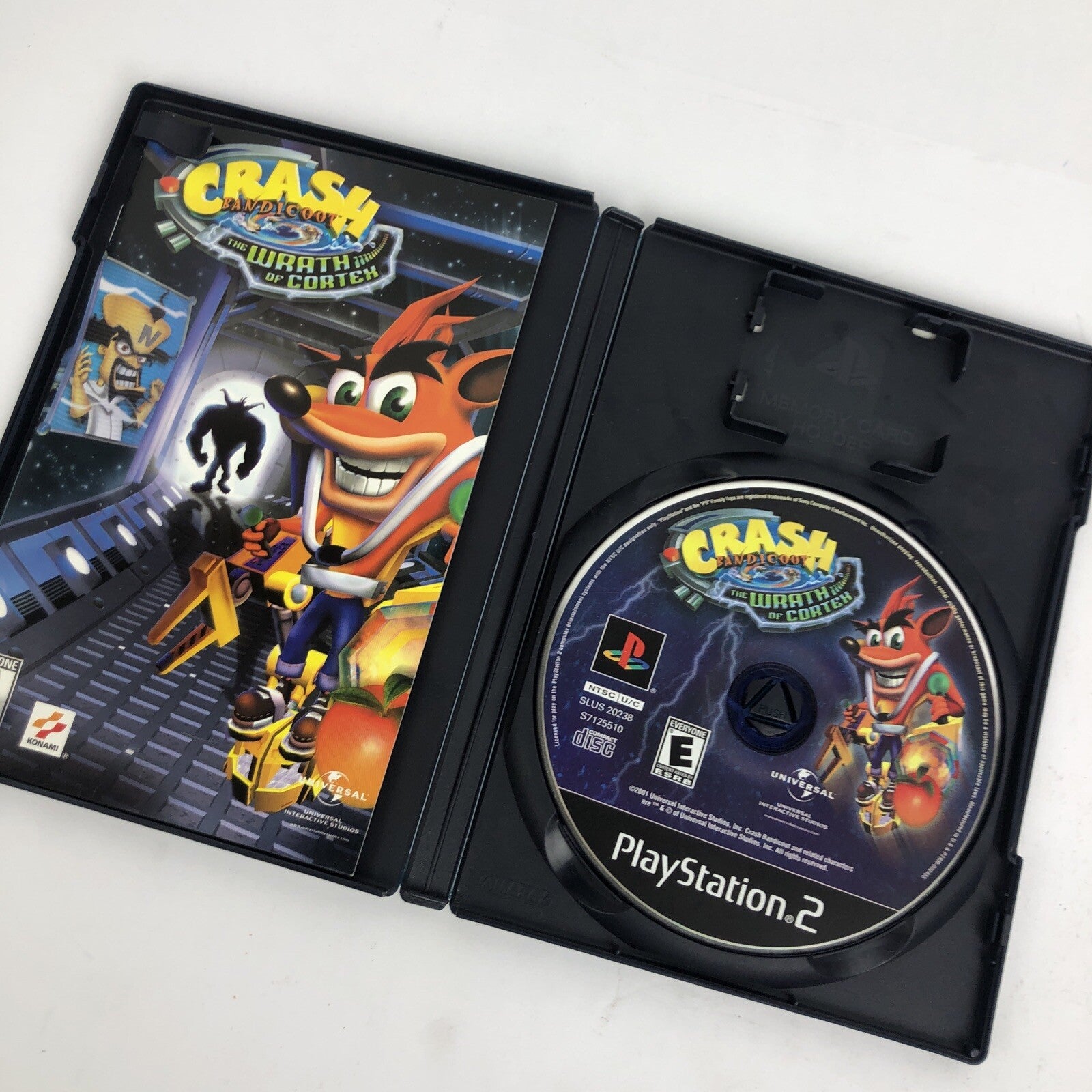 Crash Bandicoot : The Wrath of Cortex PS2 PlayStation Konami Universal - LOOK