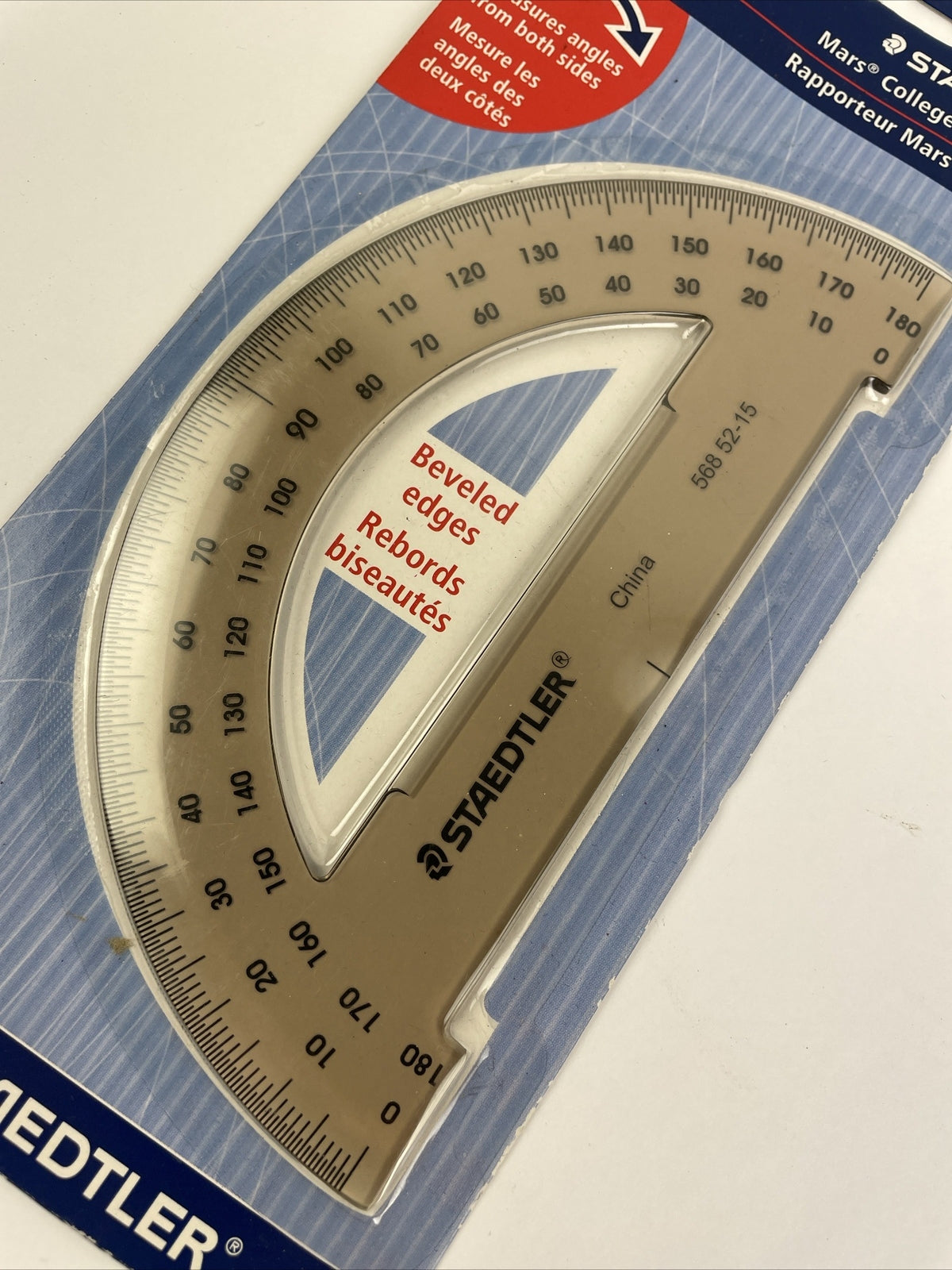 STAEDTLER Mars College 180 Degree Protractor (56852-15BK) 274704 6in 15.2cm