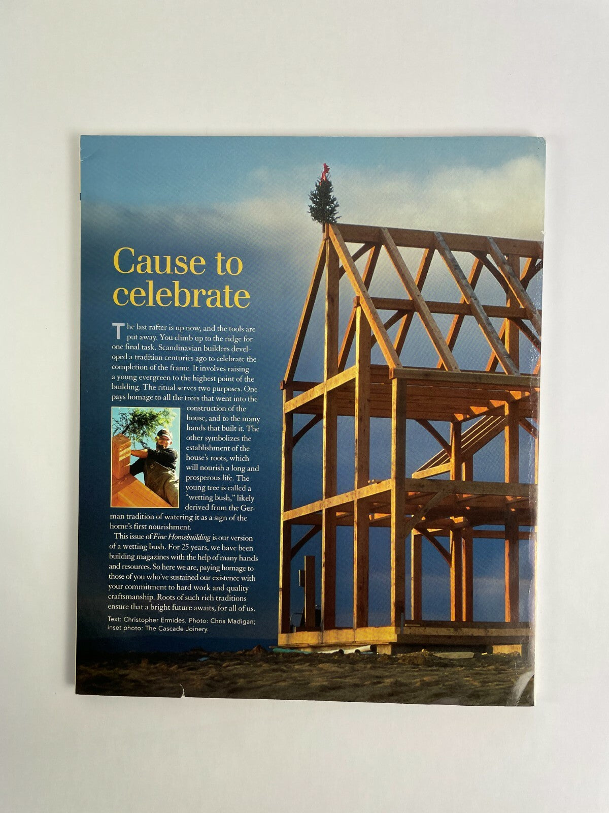 March 2006 Fine Homebuilding Magazine Special Anniversary Issue Celebrating #B