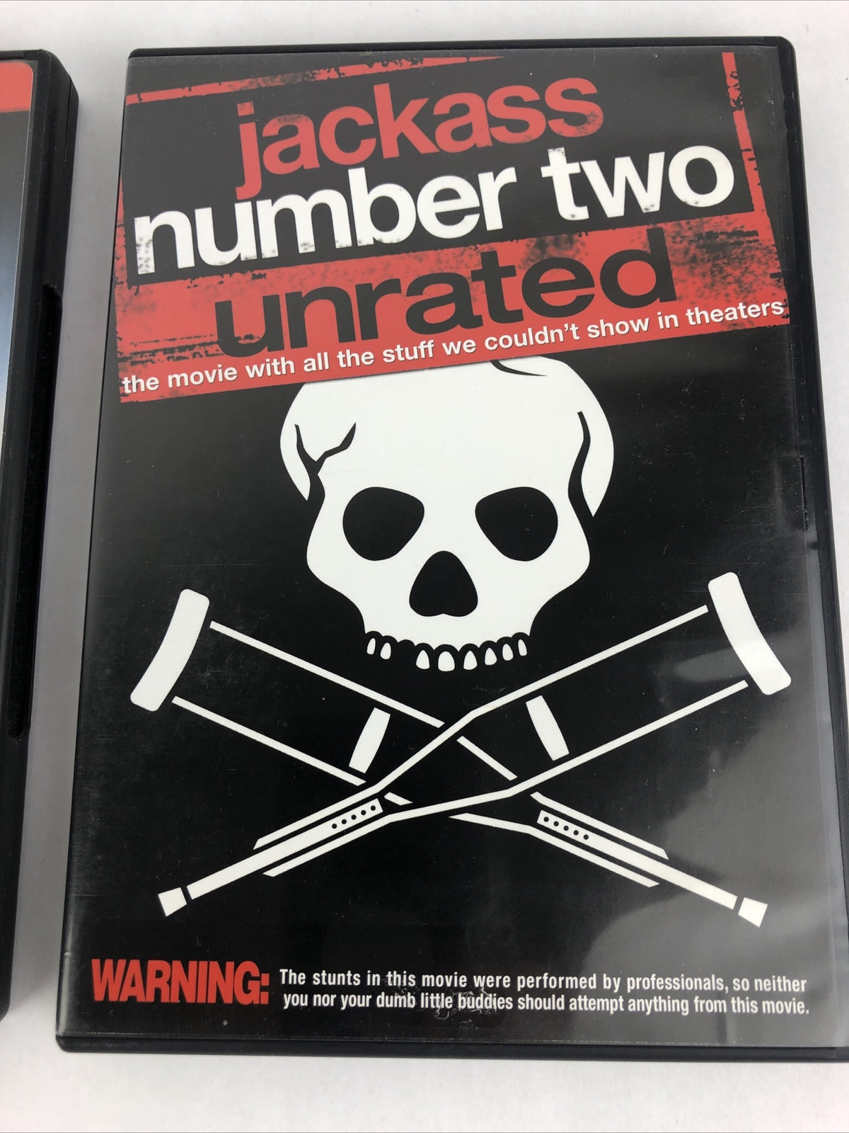 Jackass: Number 1 & 2 (DVD, 2006, Unrated) Johnny Knoxville Steve-O Bam Margera