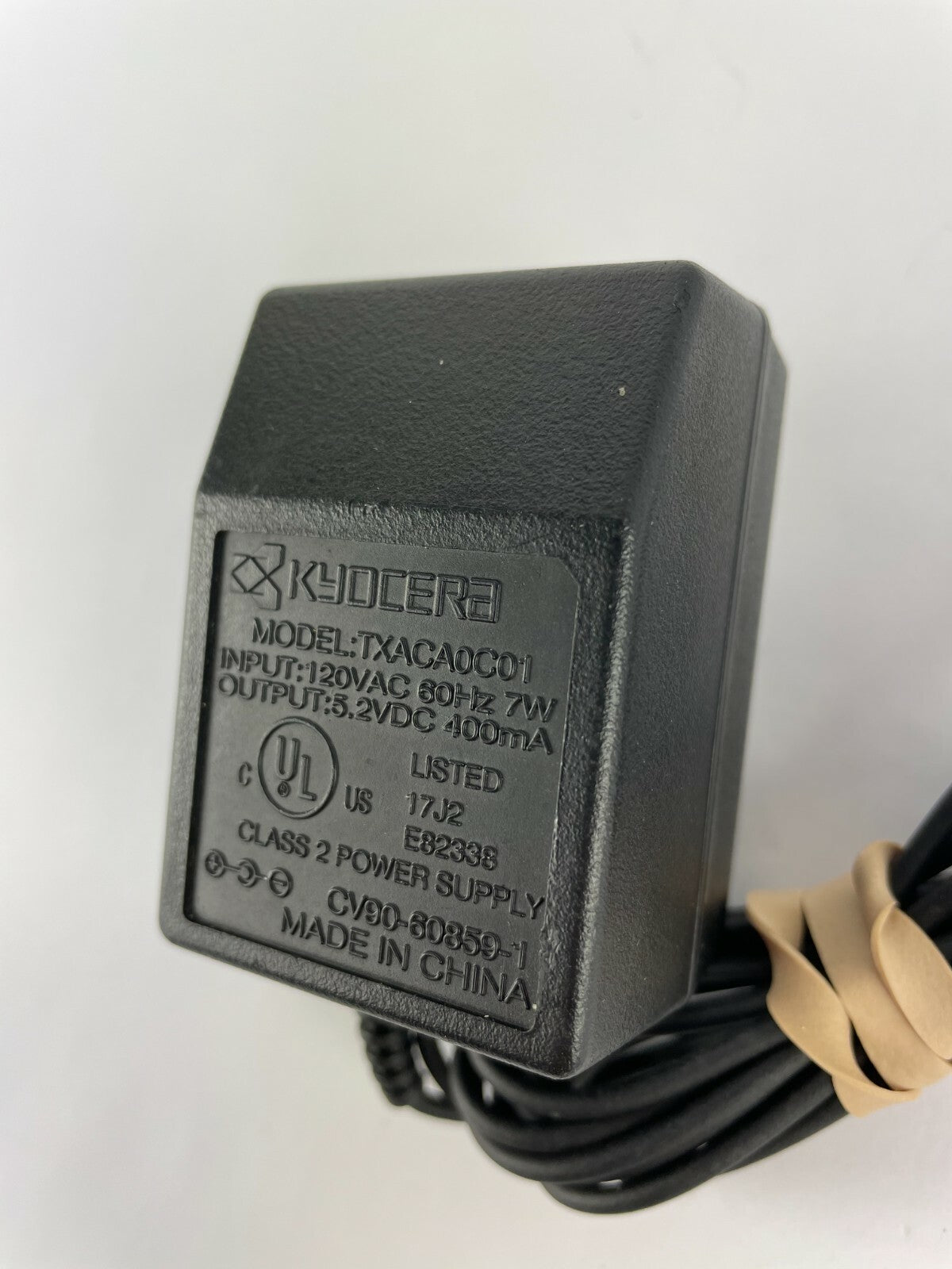 Genuine Kyocera TXACA0C01 Output 5.2 V 400 mA Power Supply Adapter A57