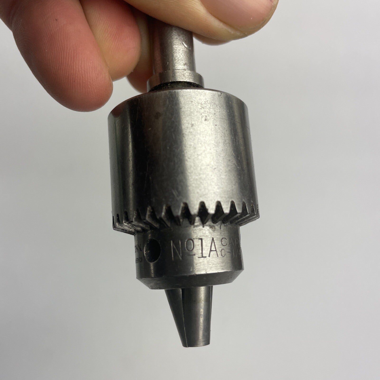 Jacobs No. 1A 3 Jaw Drill Chuck CAP 0 - 1/4" Hartford Conneticut U.S.A.