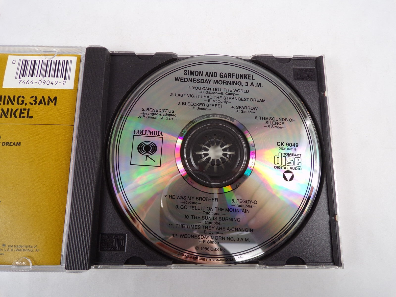 Wednesday Morning 3 Am Simon & Garfunkel You Can Tell The World Sparrow CD#55