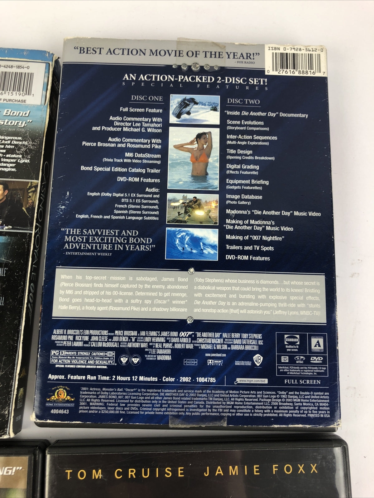 Action DVD Lot Of 6: The Bourne Supremacy, Collateral, 007, Tears of the Sun