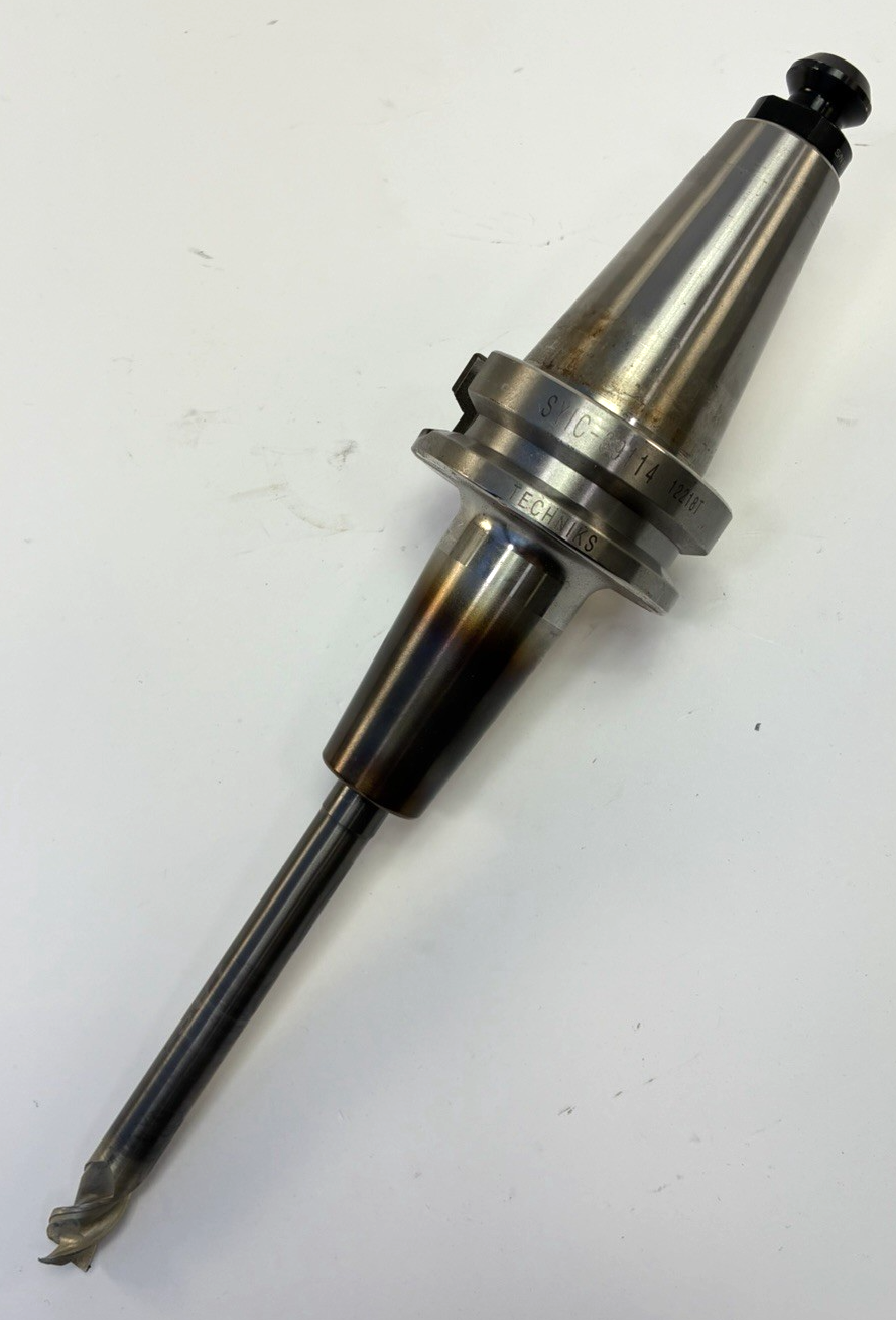 Techniks SYIC 39114 BT40 1/2" Shrink Fit Holder 3.54" 25K w End Mill