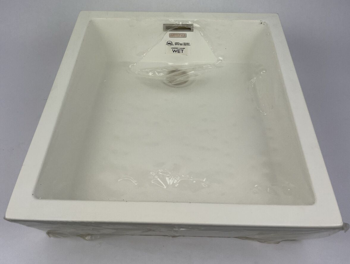 OEM WET Style VC815U-O-PC-G Under Mount Vessel Lavatory Sink 15" X 15" x 4" LOOK