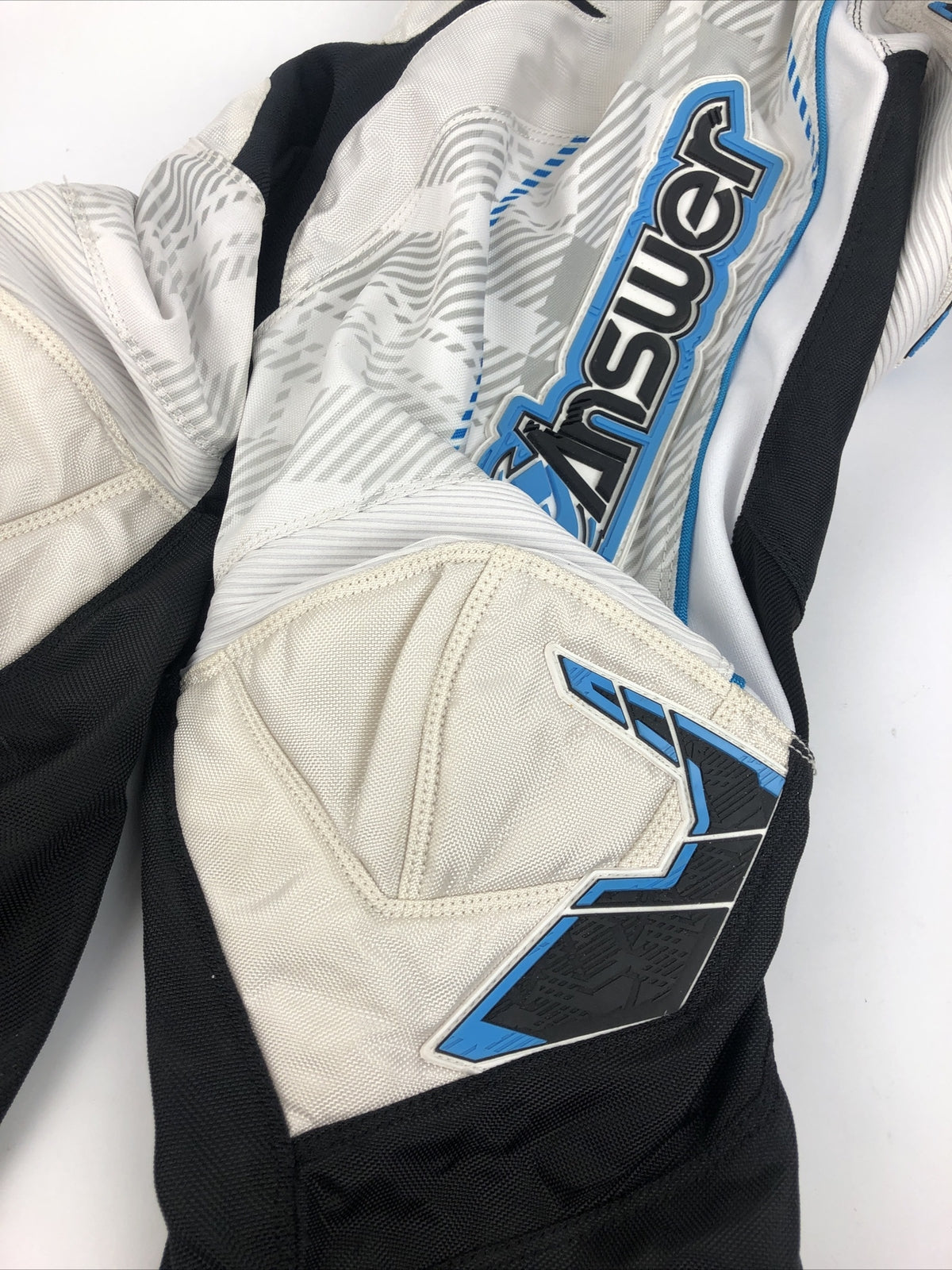 Answer Racing 2010 WMX Motocross MX ATV Pants White Black Girls Youth Size 4