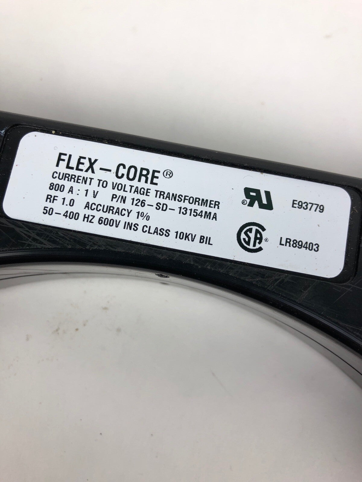 FLEX-CORE 125-162 Current Transformer 600V Solid Core 1600:5 Round, 6.31" 1 PC