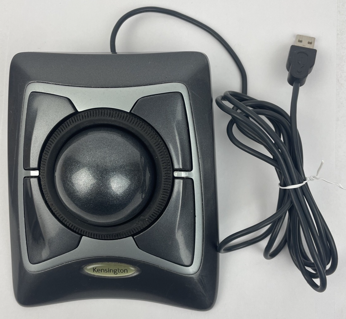 Kensington K64325 USB 2.0 Wired Expert Trackball Mouse w/ Pad - LOOK