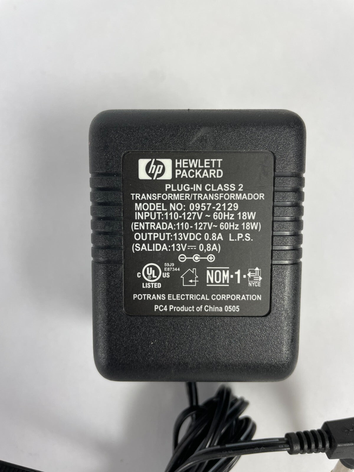 Genuine HP 0957-2129 Adapter Output 13 V 0.8 A Power Supply Adapter A53