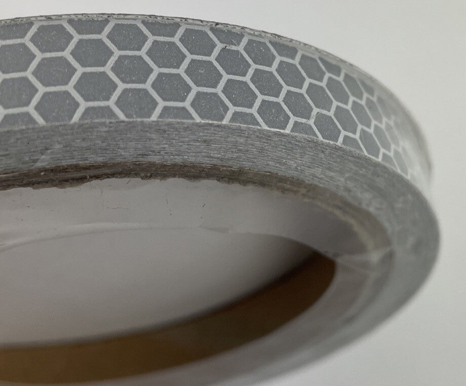 Flexible Reflective Tape White Silver 1/2" X 15' High Intensity Grade Visibility